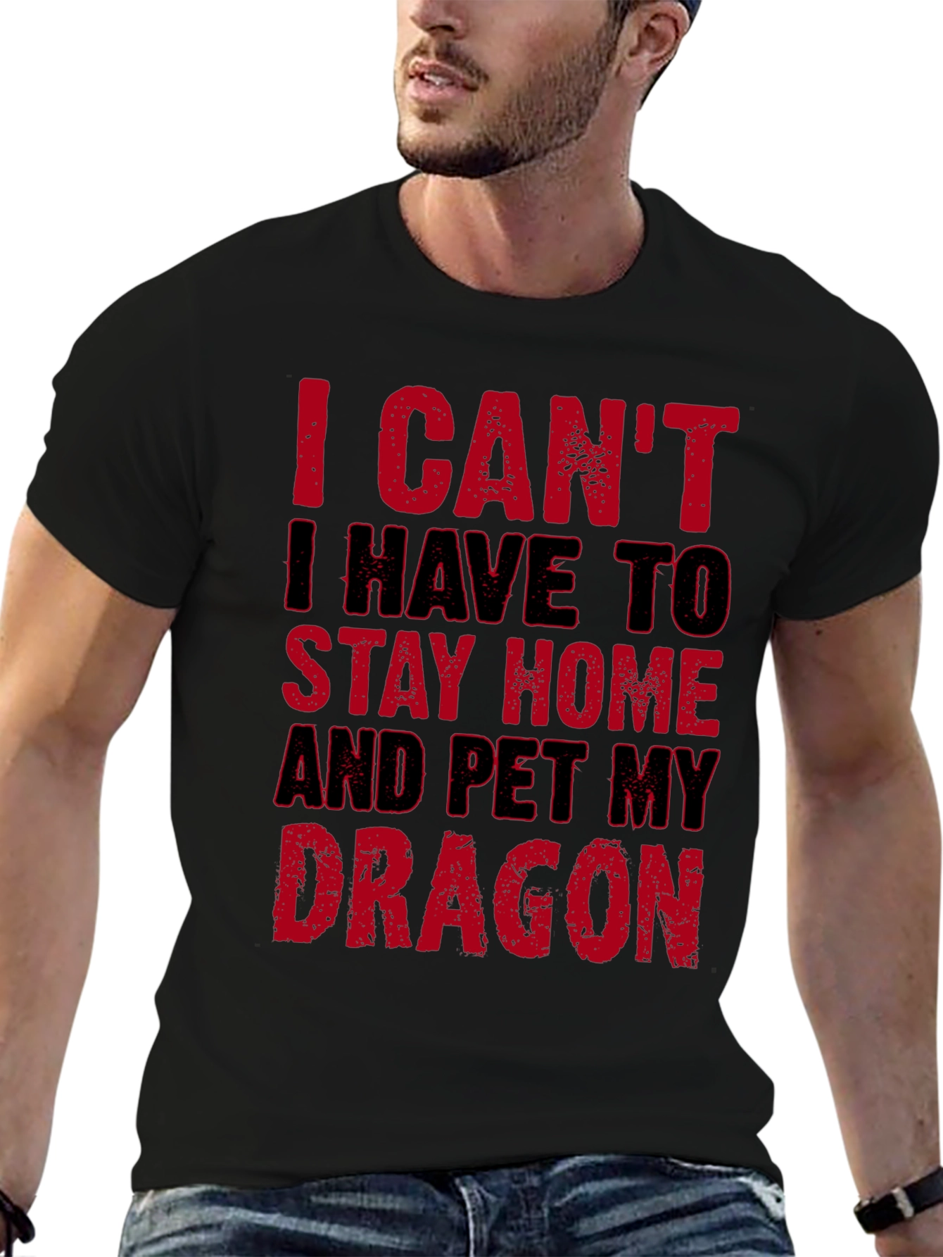 Pet My Dragon T-Shirt - Stay Home Funny Tee