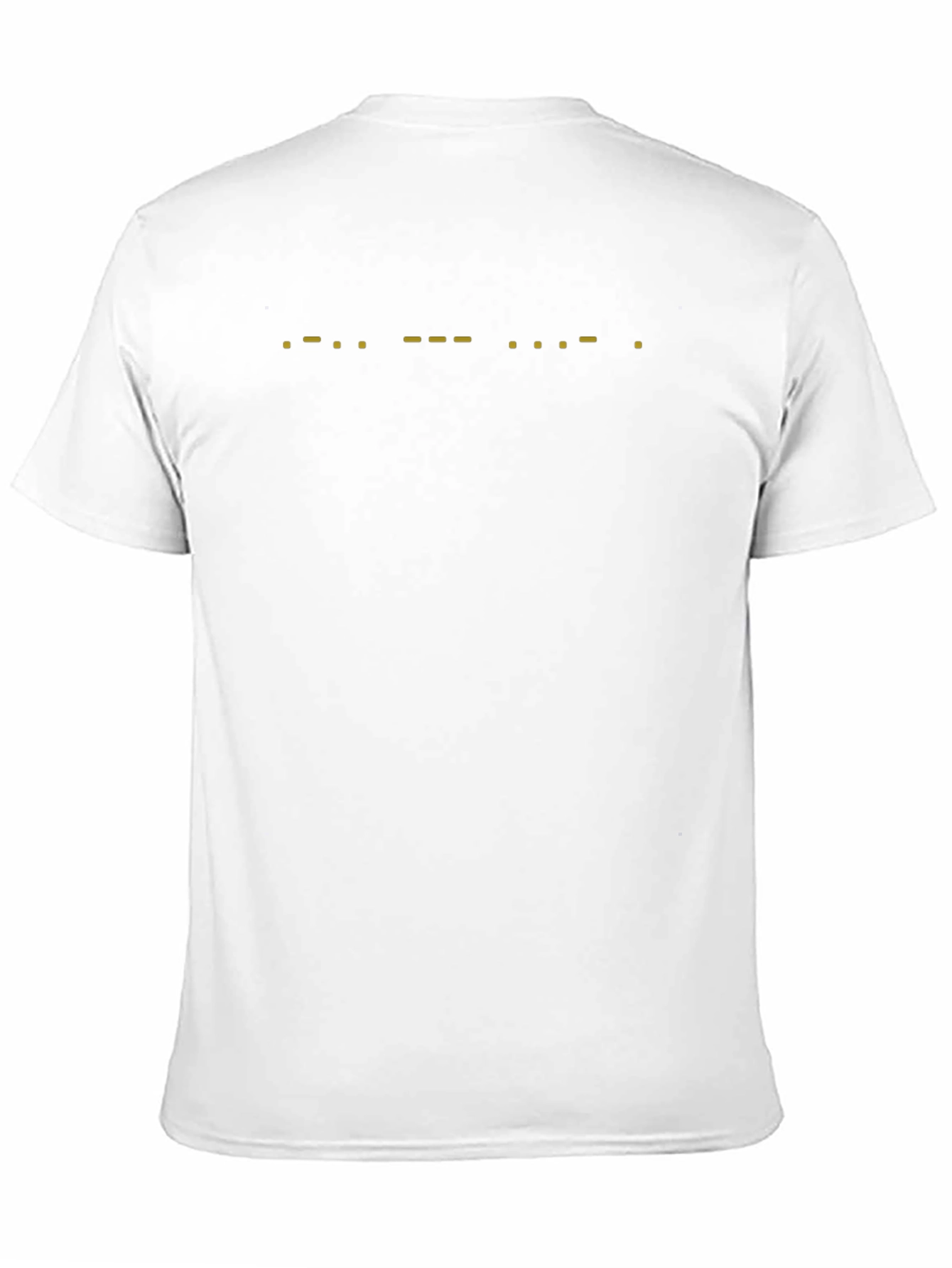 Morse Code Graphic T-Shirt - Black Cotton Tee
