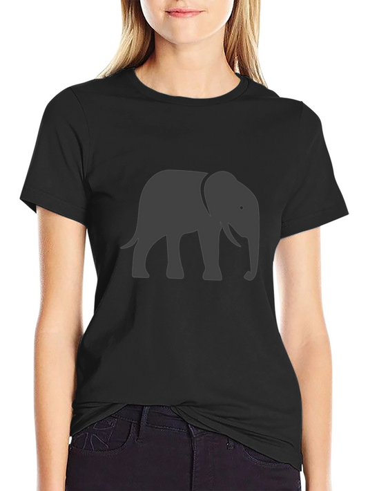 Black Elephant Graphic Tee - Casual Comfort