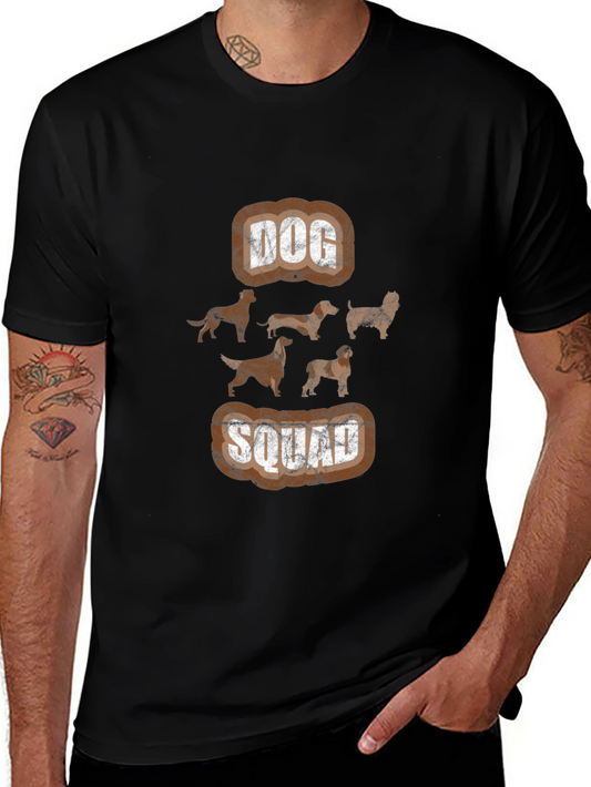 Dog Squad Graphic Print T-Shirt