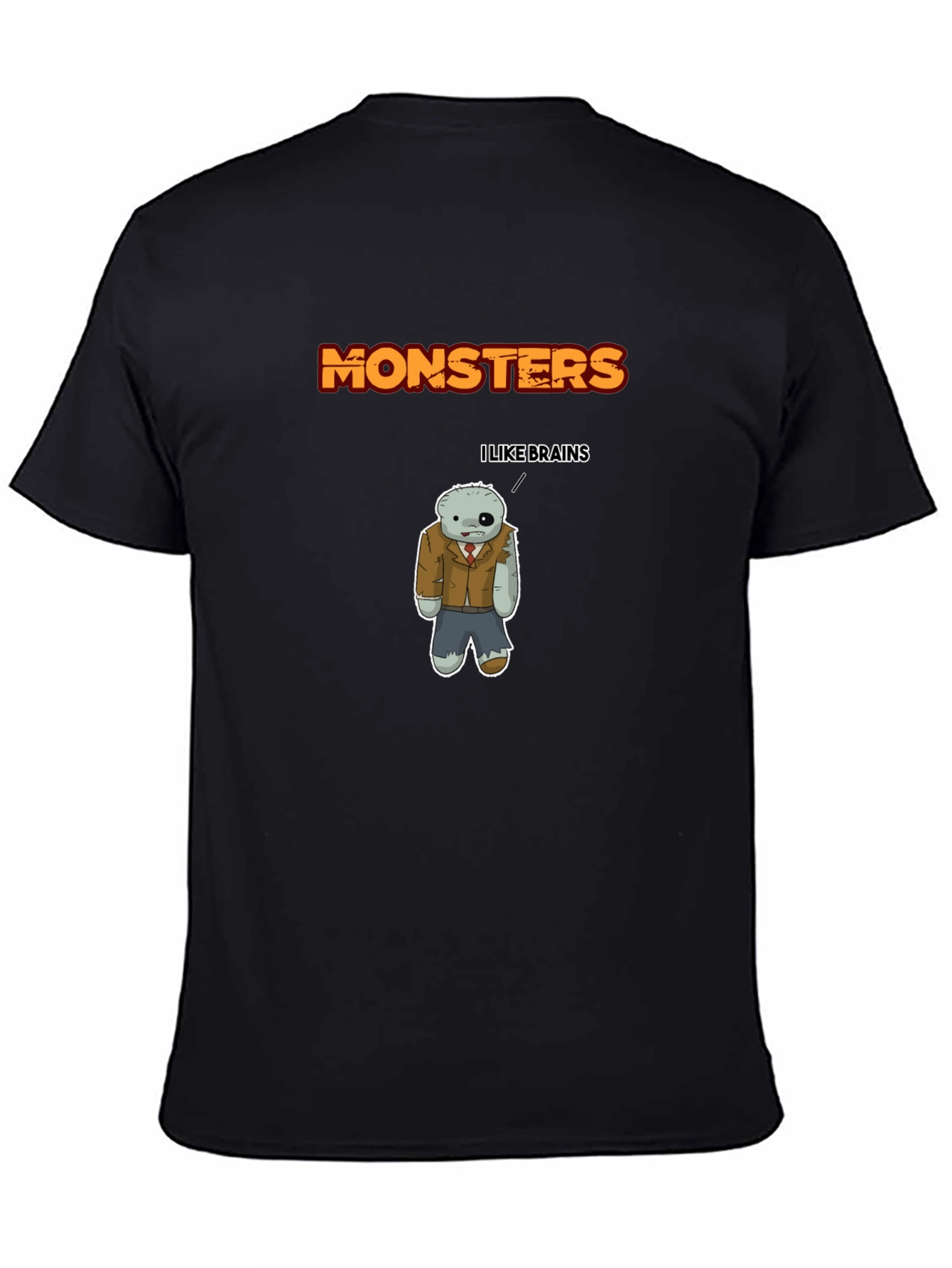 Monsters Zombie Brains T-Shirt - Mens