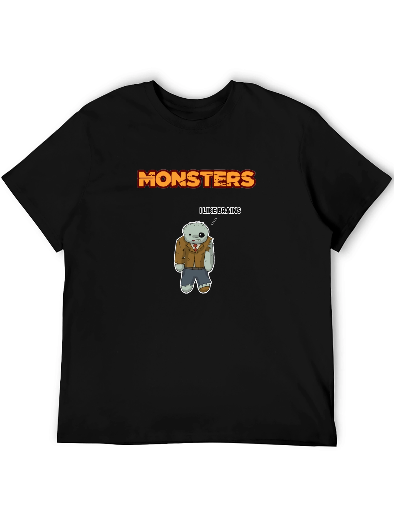 Monsters Zombie Brains T-Shirt - Mens