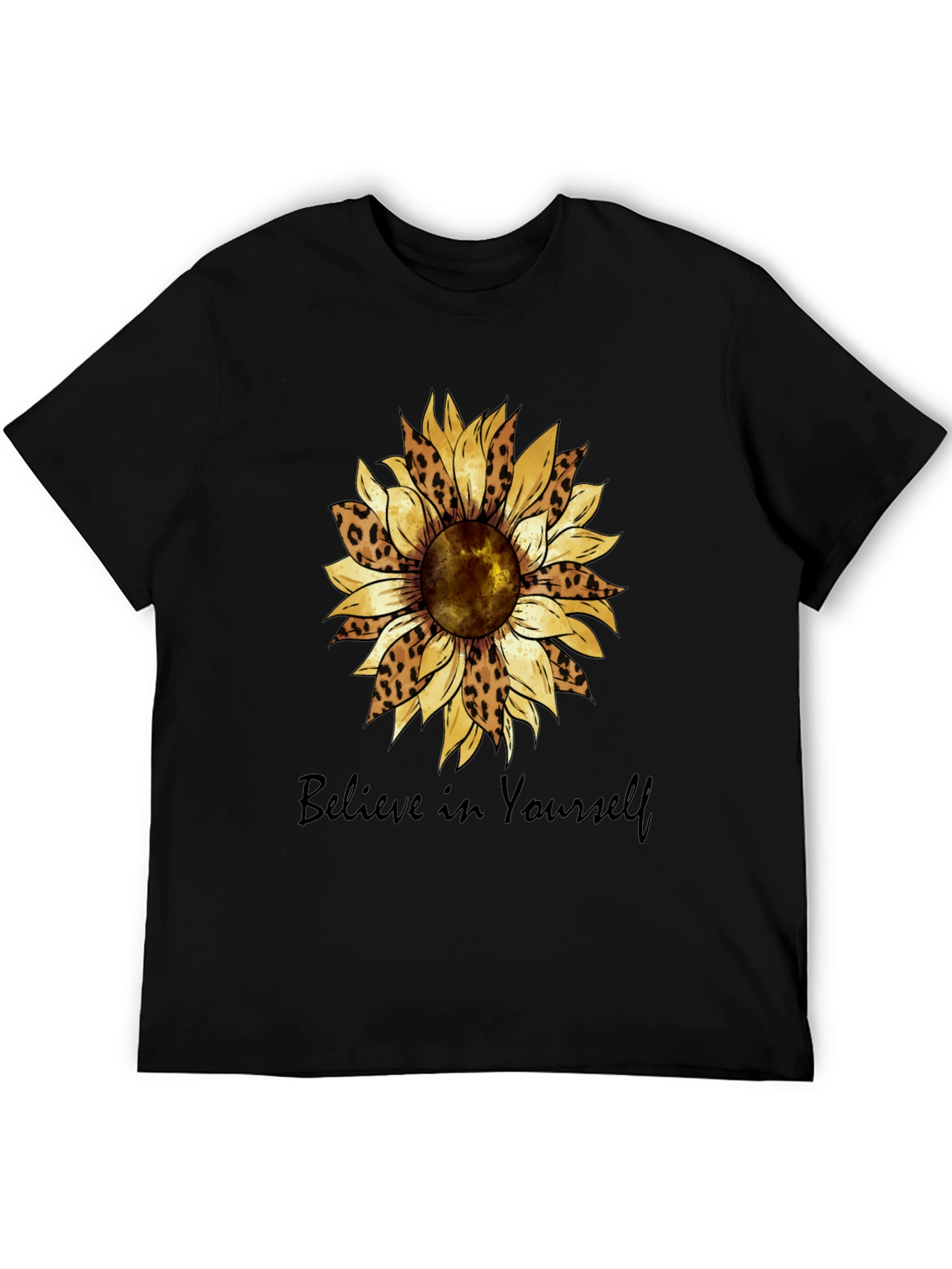 Believe in Yourself Sunflower Graphic Tee
