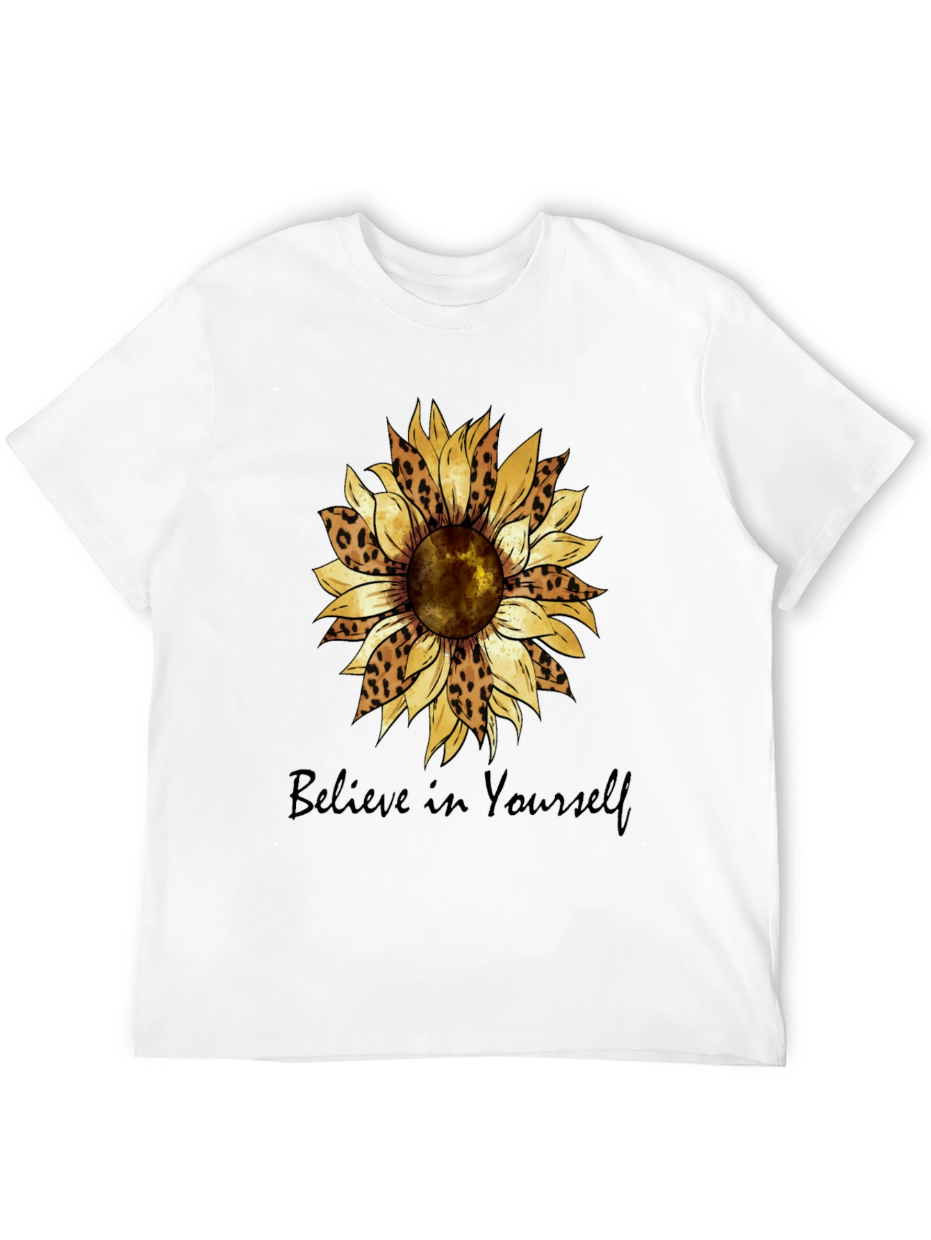 Believe in Yourself Sunflower Graphic Tee