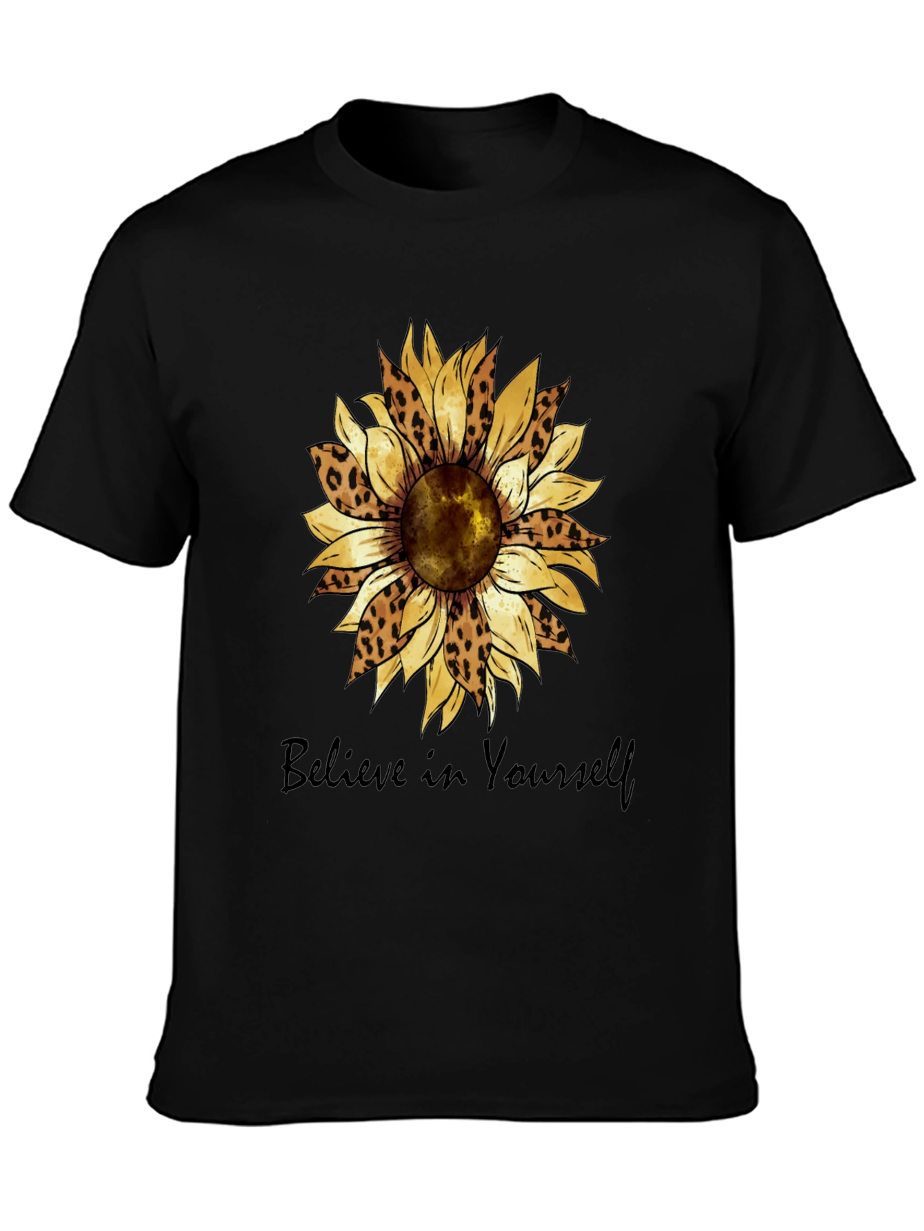 Believe in Yourself Sunflower Graphic Tee