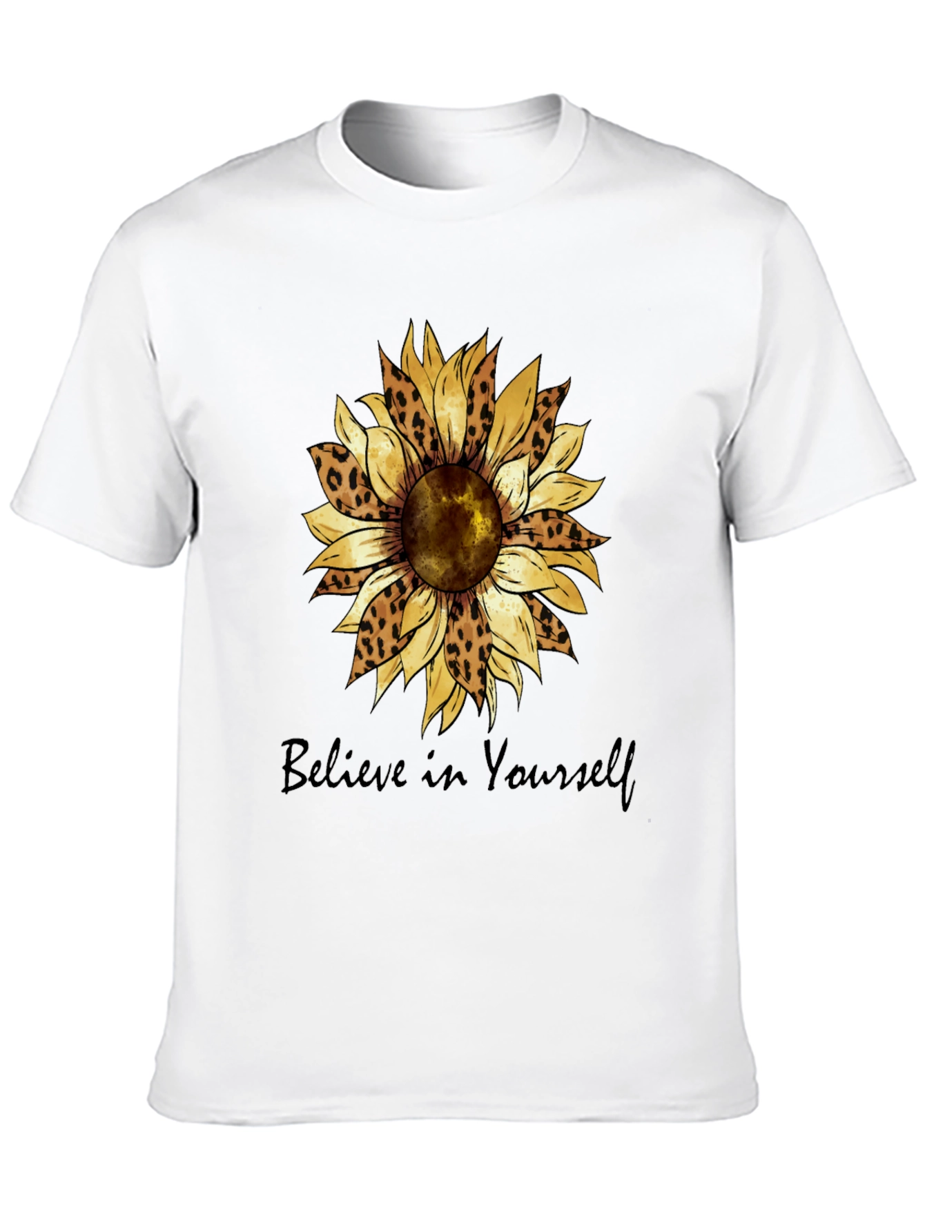 Believe in Yourself Sunflower Graphic Tee