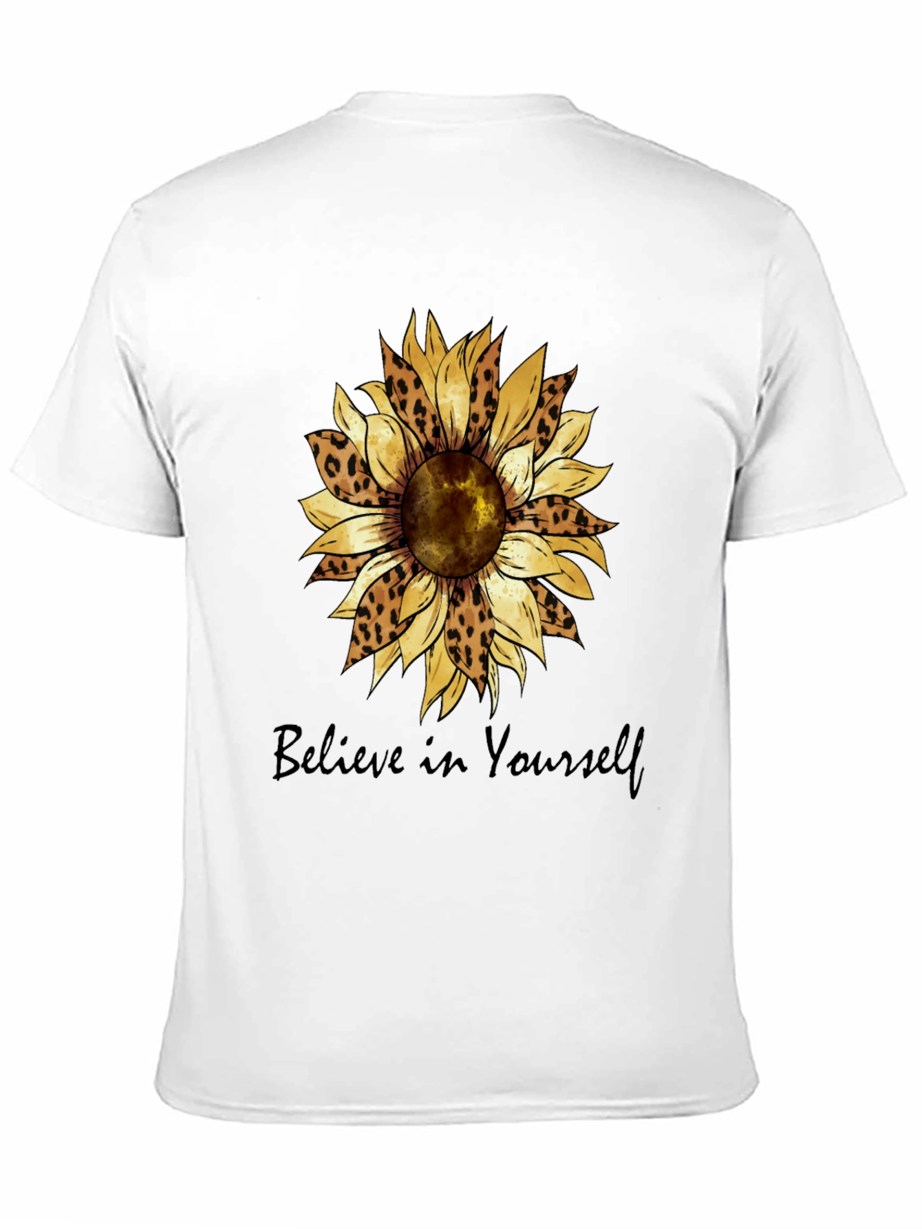 Believe in Yourself Sunflower Graphic Tee