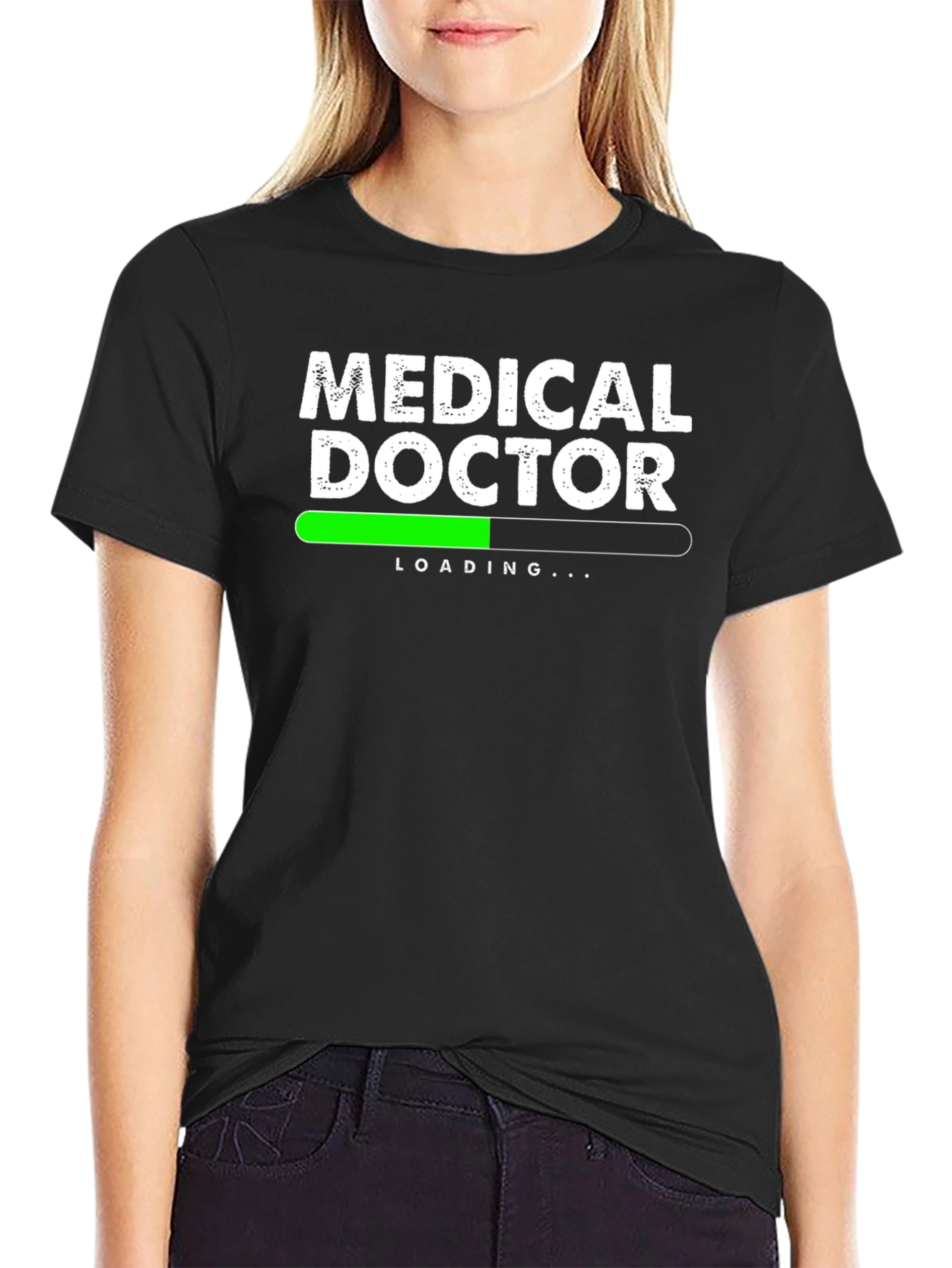 Medical Doctor Loading Black T-Shirt