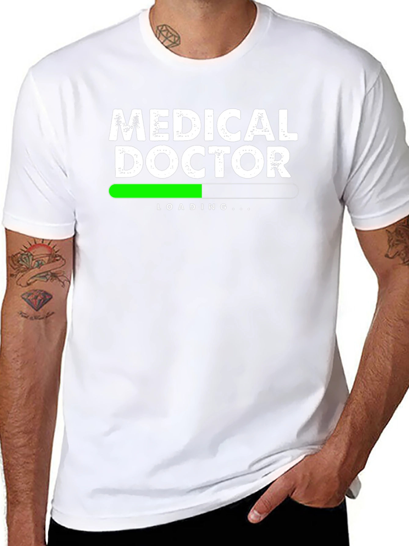 Medical Doctor Loading Black T-Shirt
