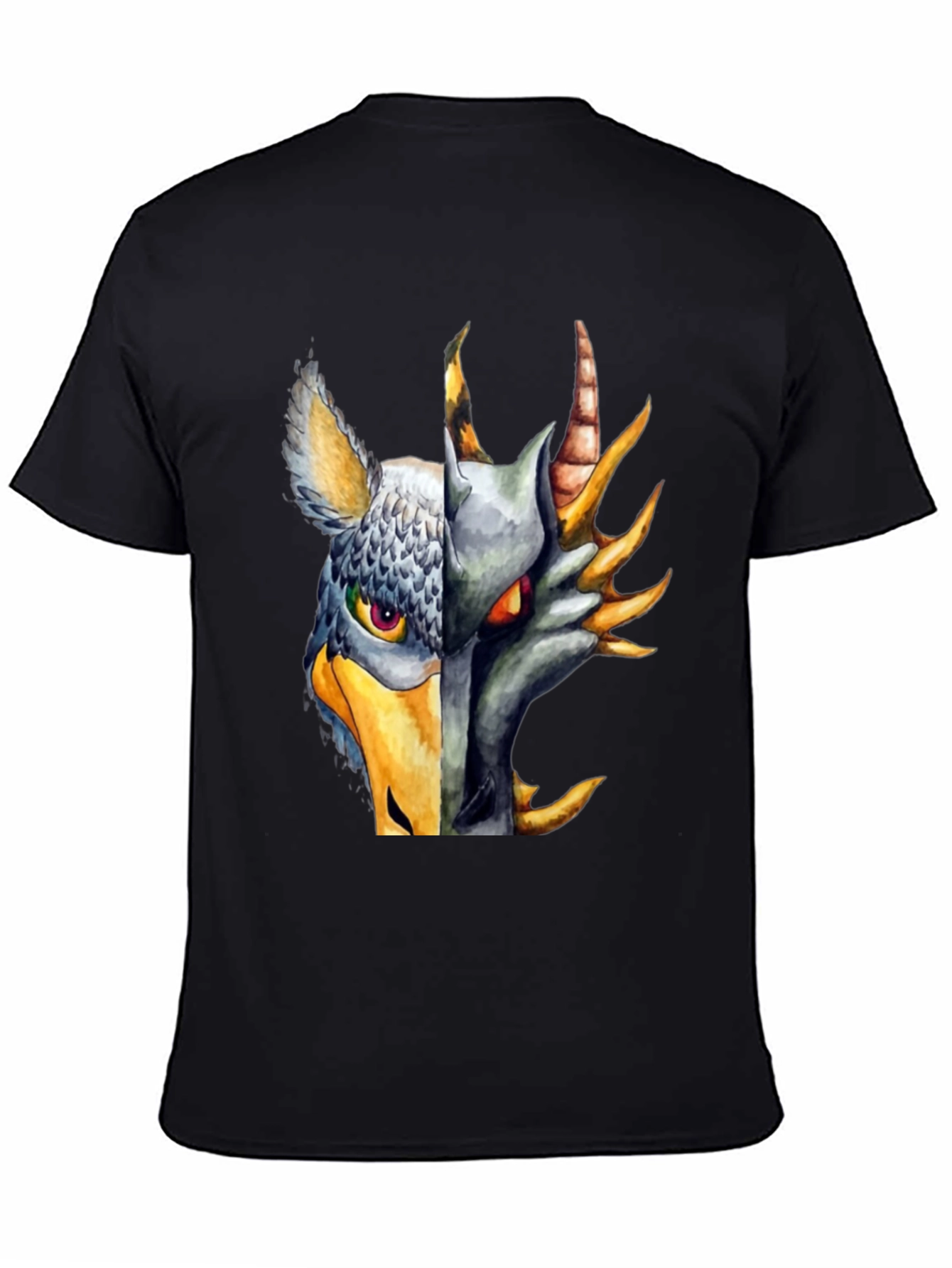 Griffin & Dragon Graphic Black T-Shirt