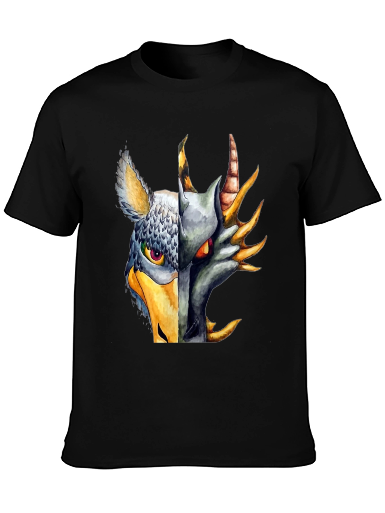 Griffin & Dragon Graphic Black T-Shirt