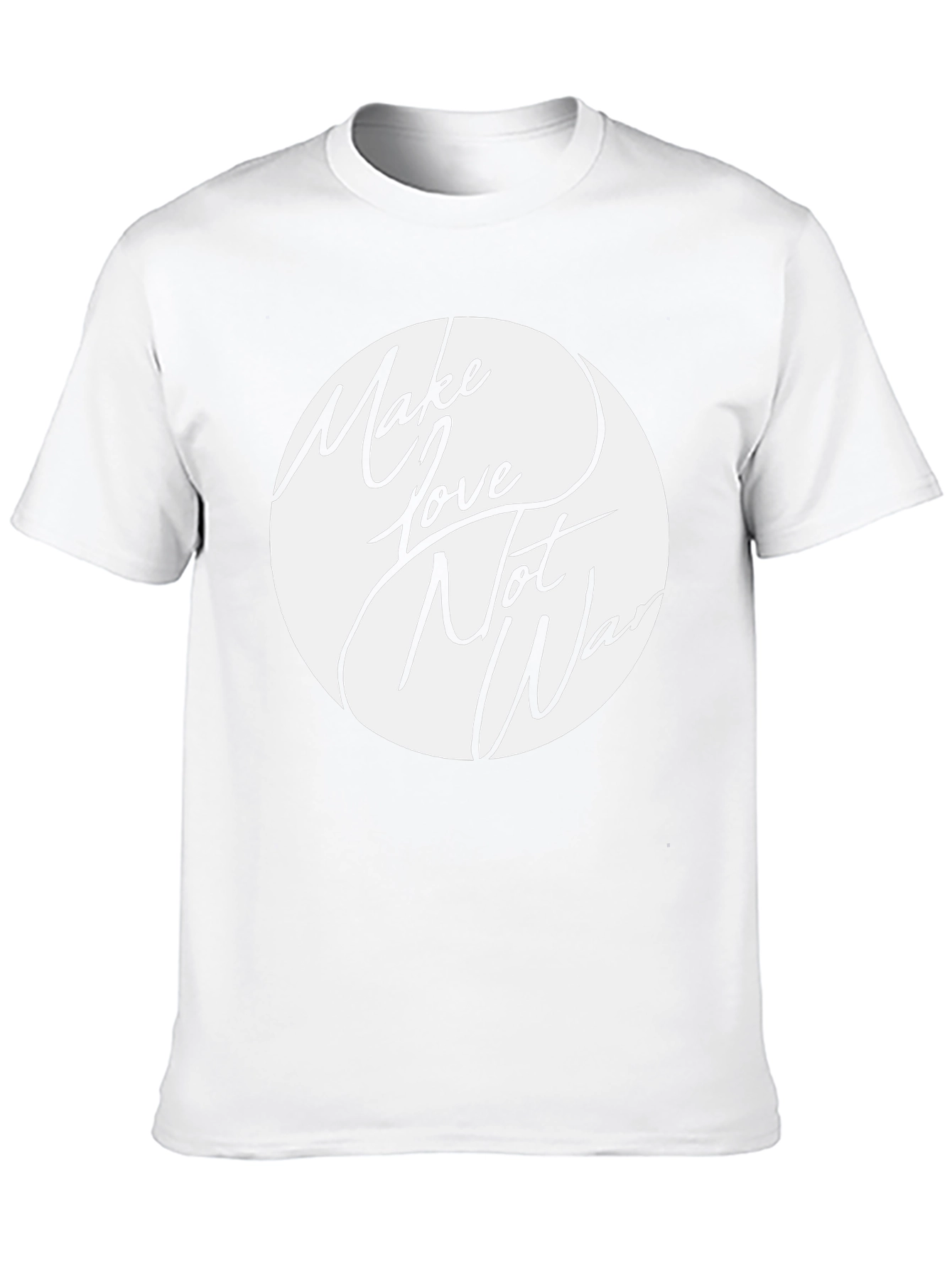 Make Love Not War Graphic Tee - Black