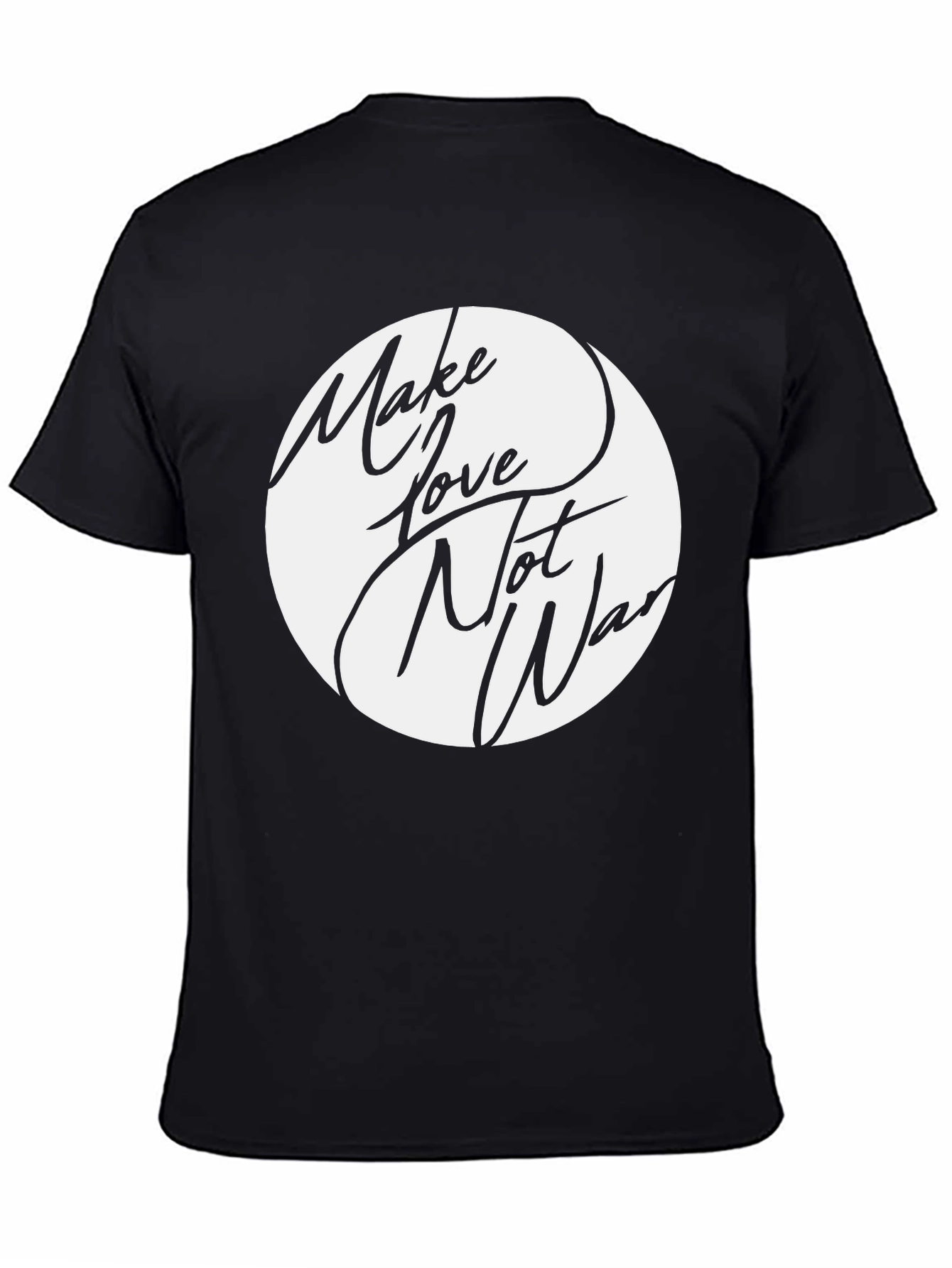 Make Love Not War Graphic Tee - Black