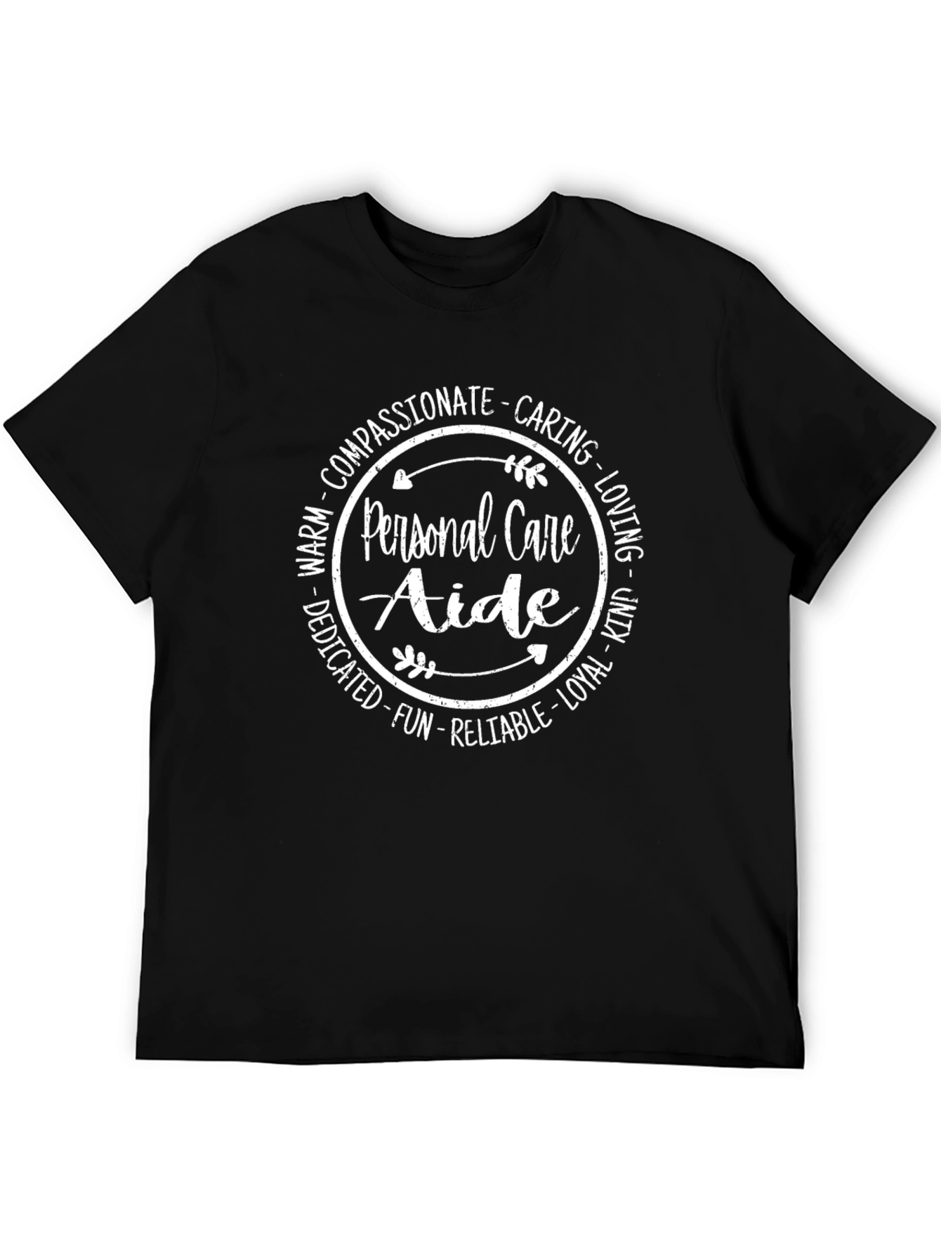 Personal Care Aide Qualities Graphic T-Shirt
