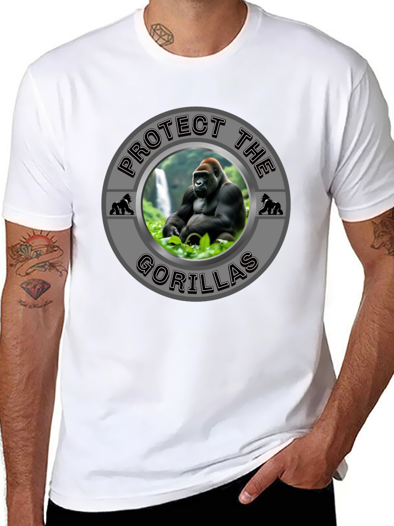 Protect The Gorillas Graphic T-Shirt