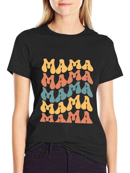 Retro Mama T-Shirt - Groovy Mom Tee