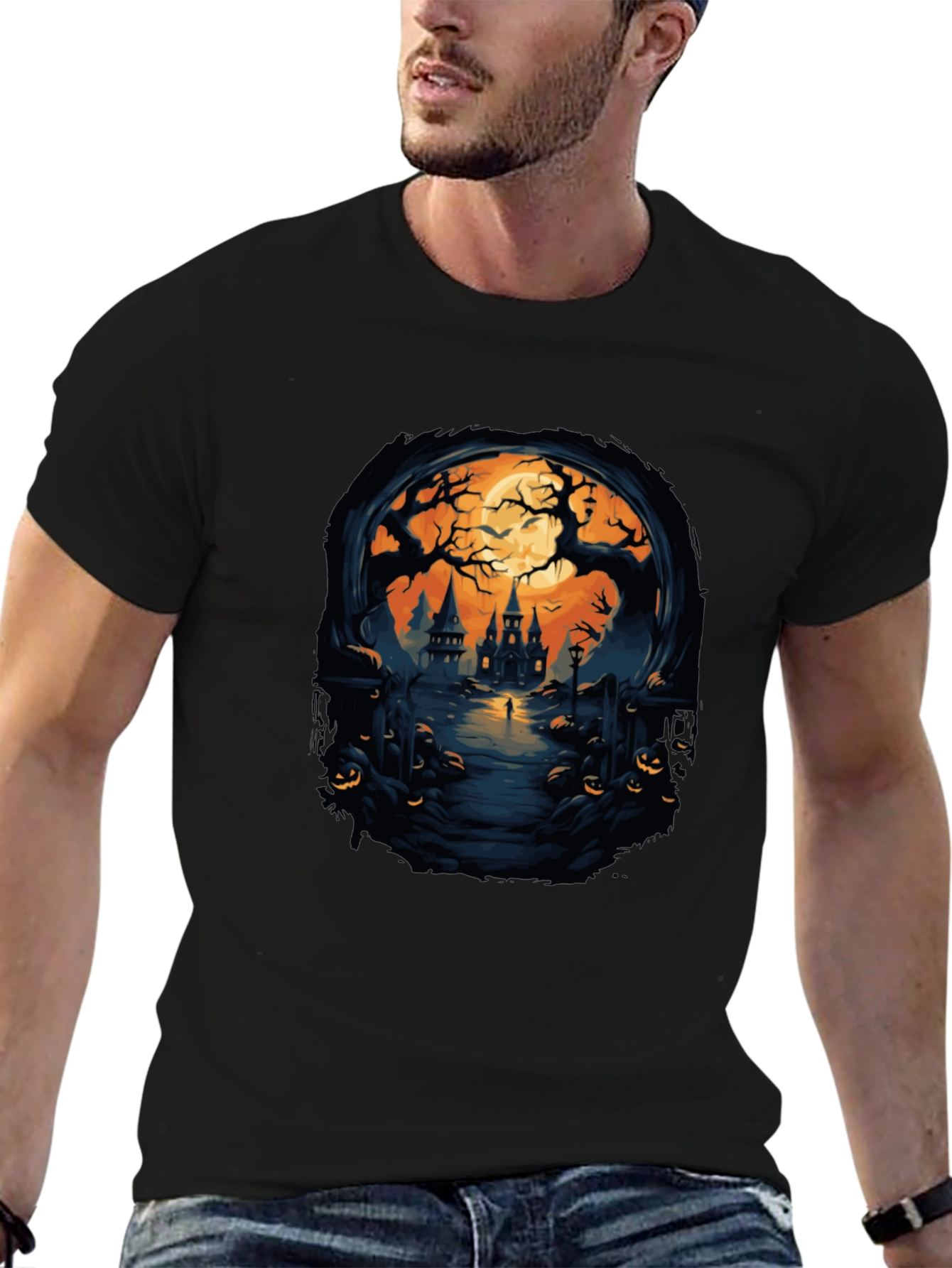 Spooky Halloween Castle T-Shirt