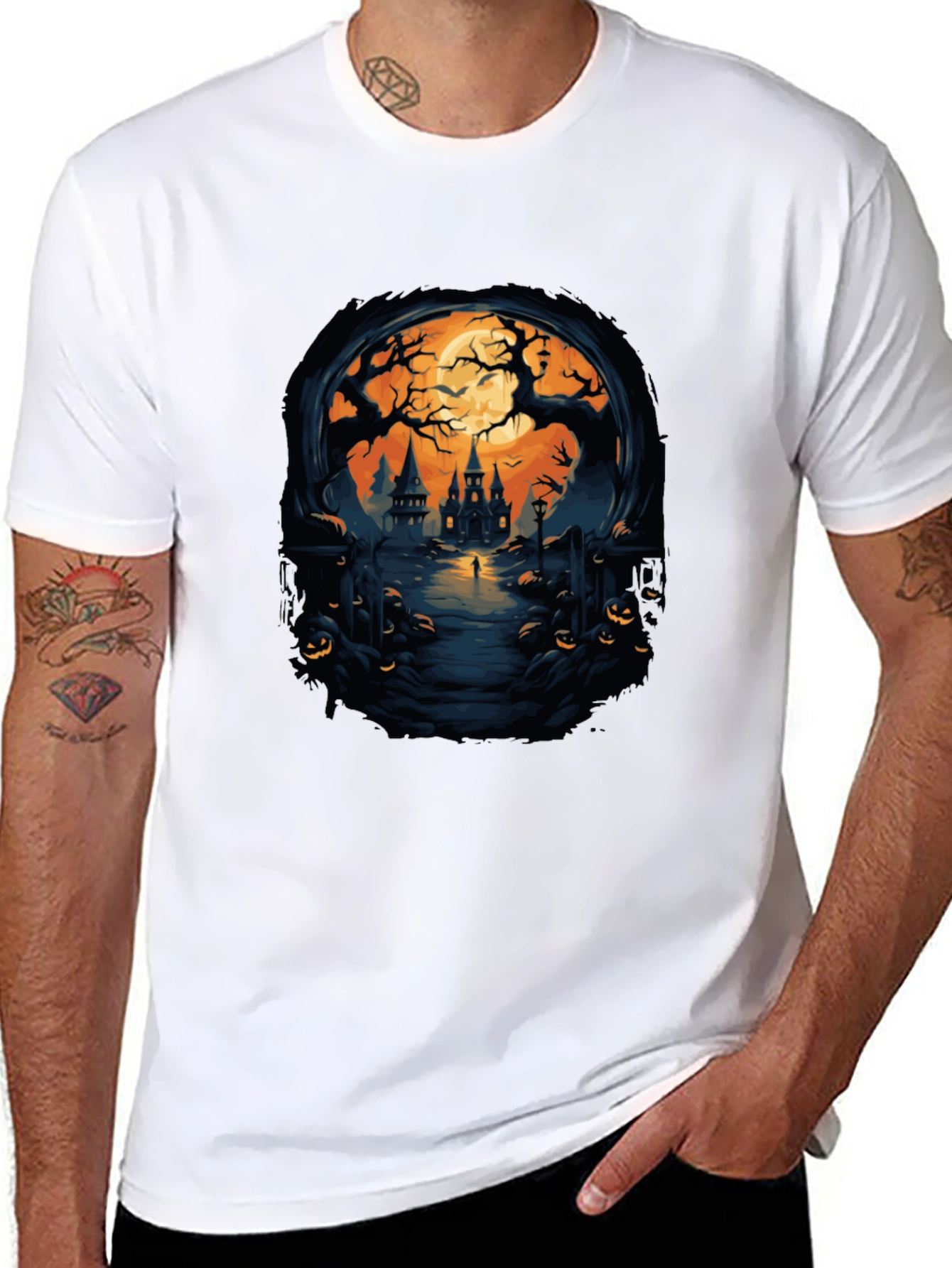 Spooky Halloween Castle T-Shirt