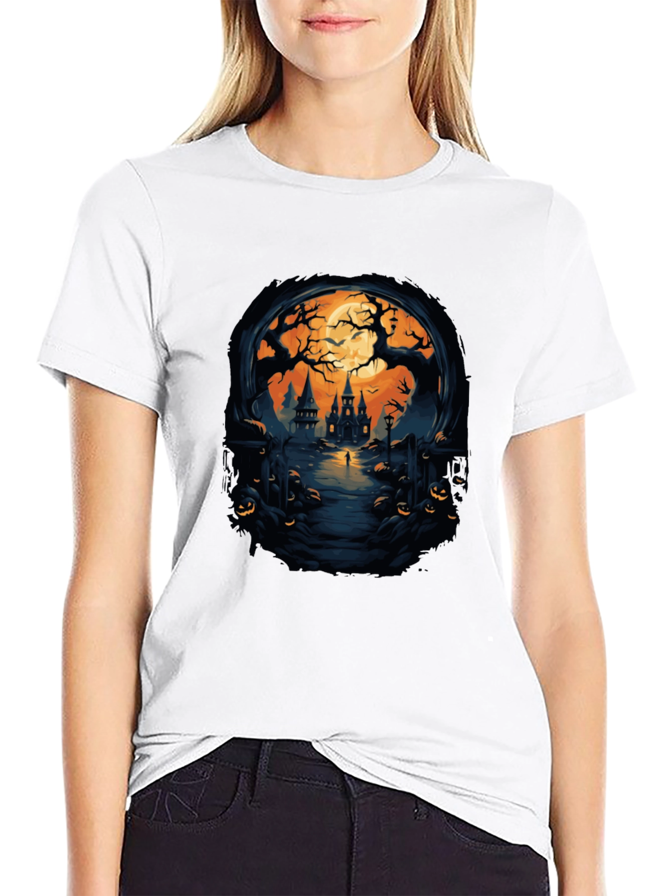 Spooky Halloween Castle T-Shirt