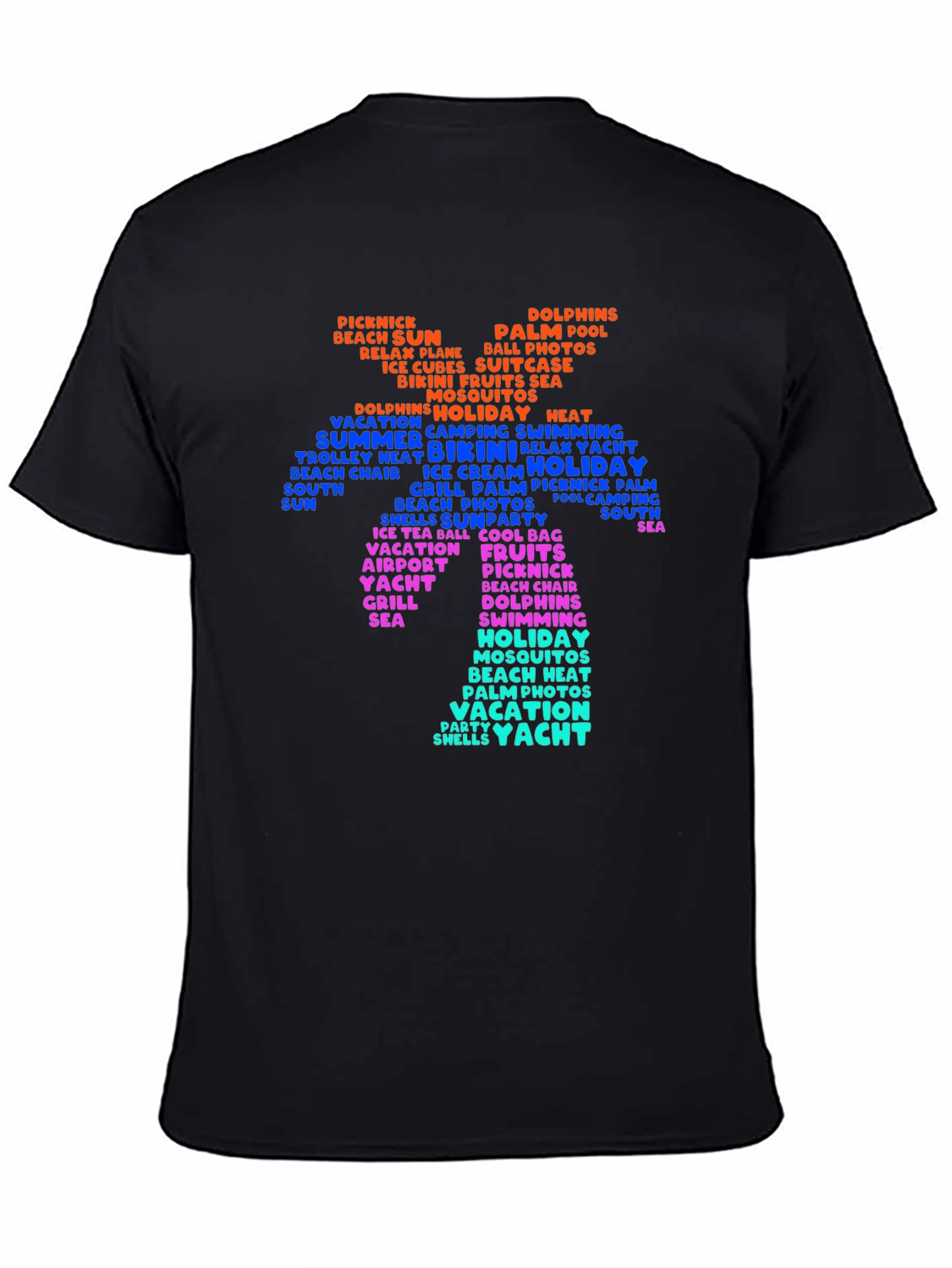 Summer Vacation Word Art T-Shirt