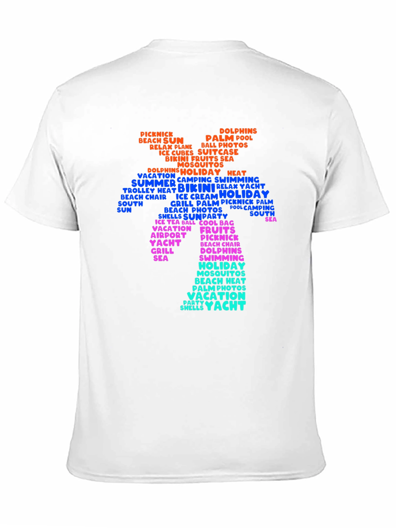 Summer Vacation Word Art T-Shirt