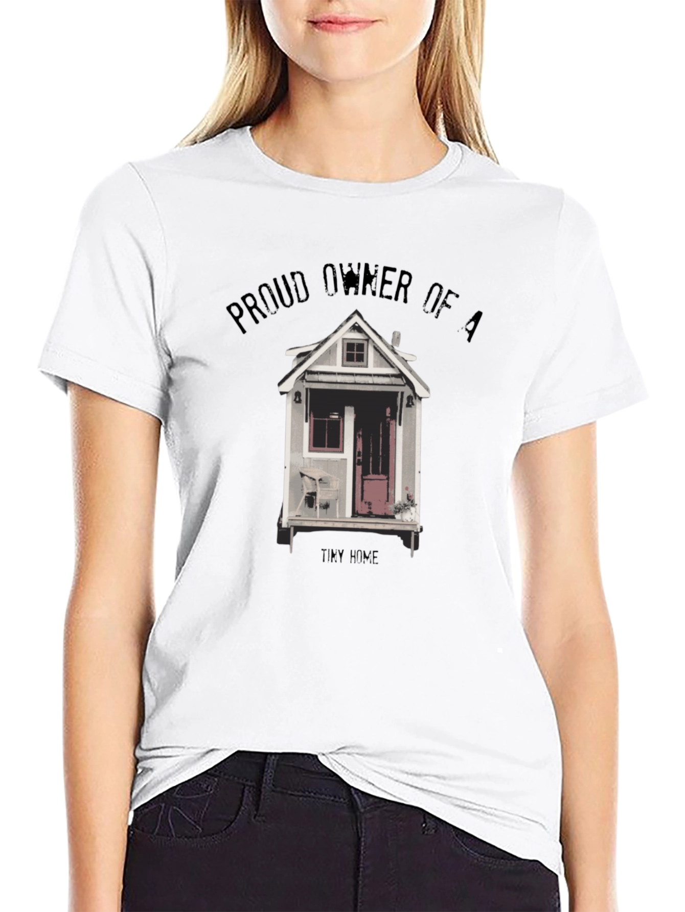 Proud Tiny Home Owner Graphic Tee - Black