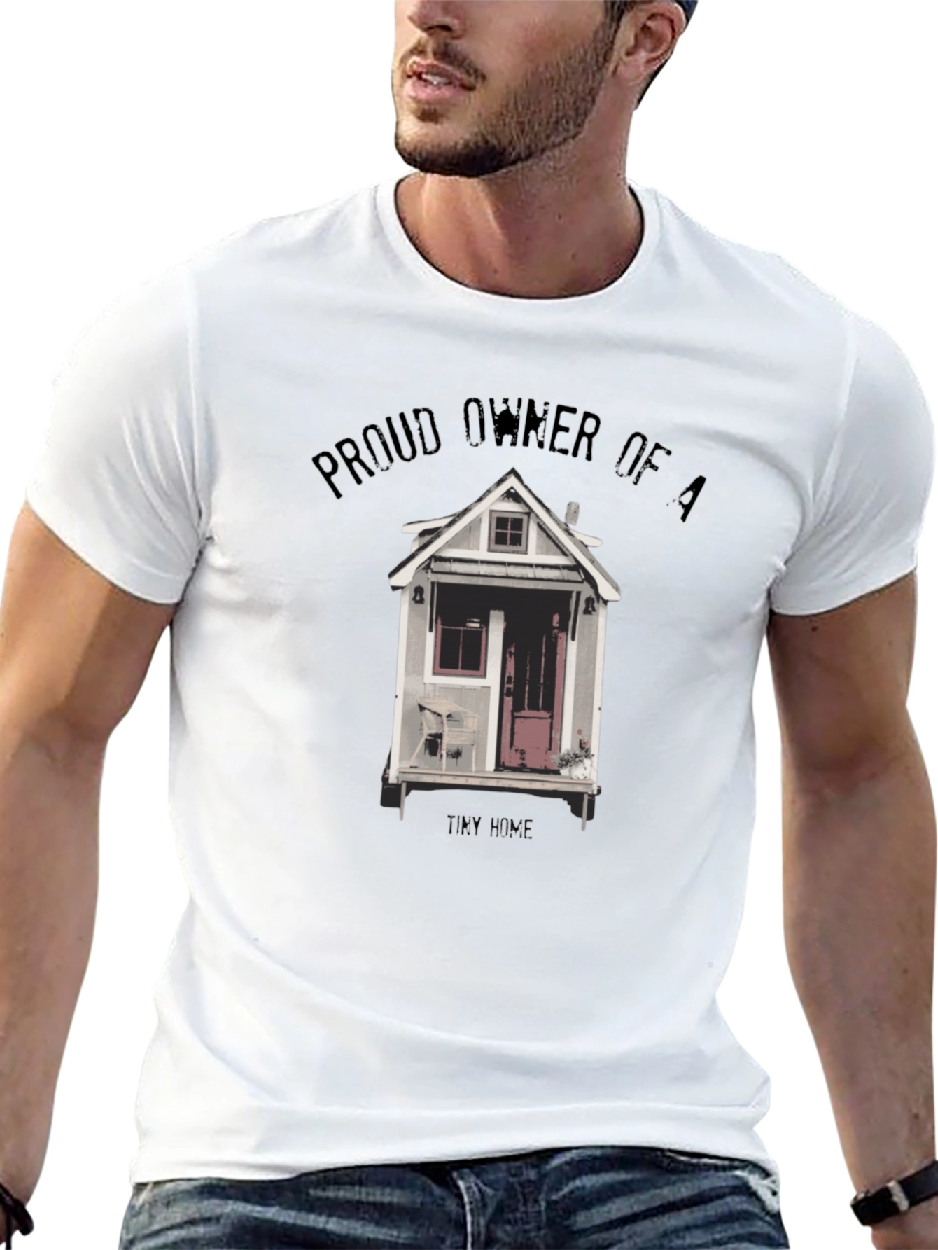 Proud Tiny Home Owner Graphic Tee - Black