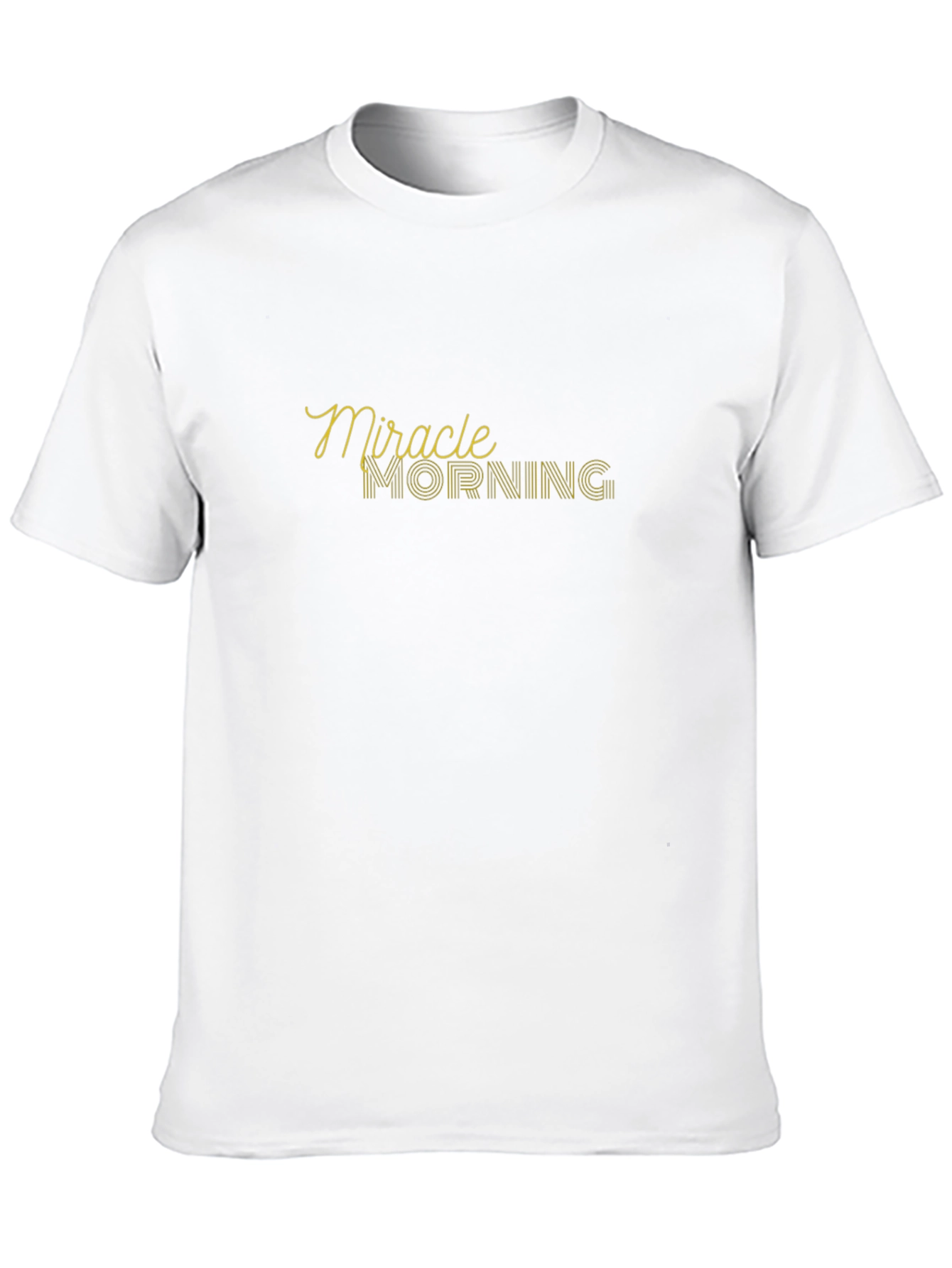 Miracle Morning Graphic Tee - Black Cotton T-Shirt