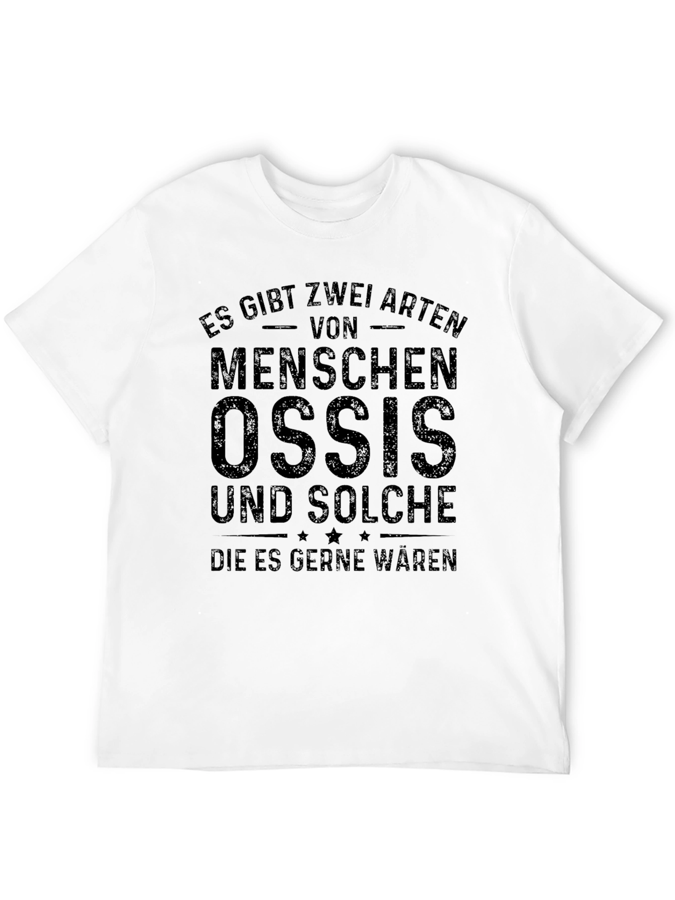 Mens Black T-Shirt with Ossis Graphic