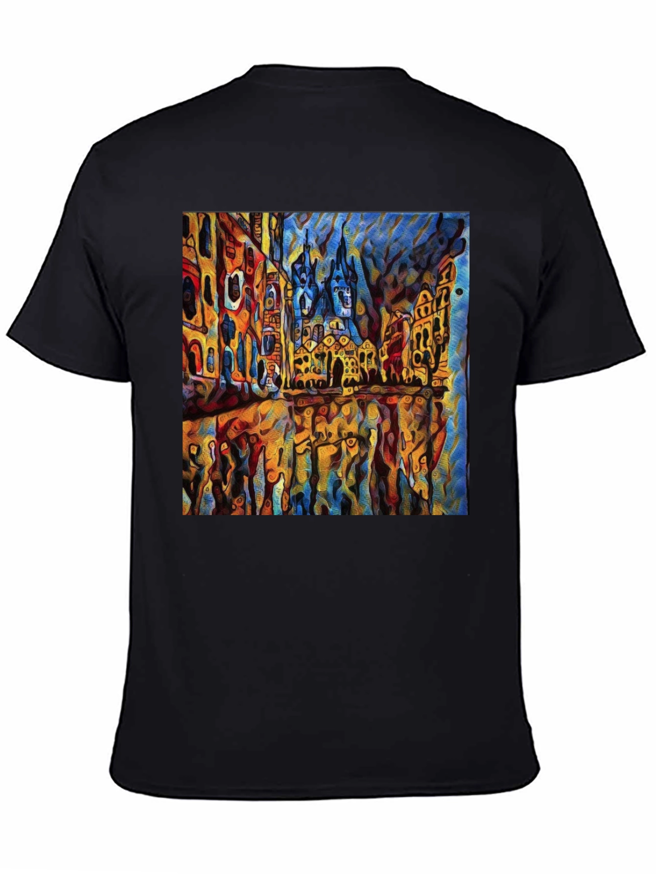 Abstract Cityscape Graphic T-Shirt