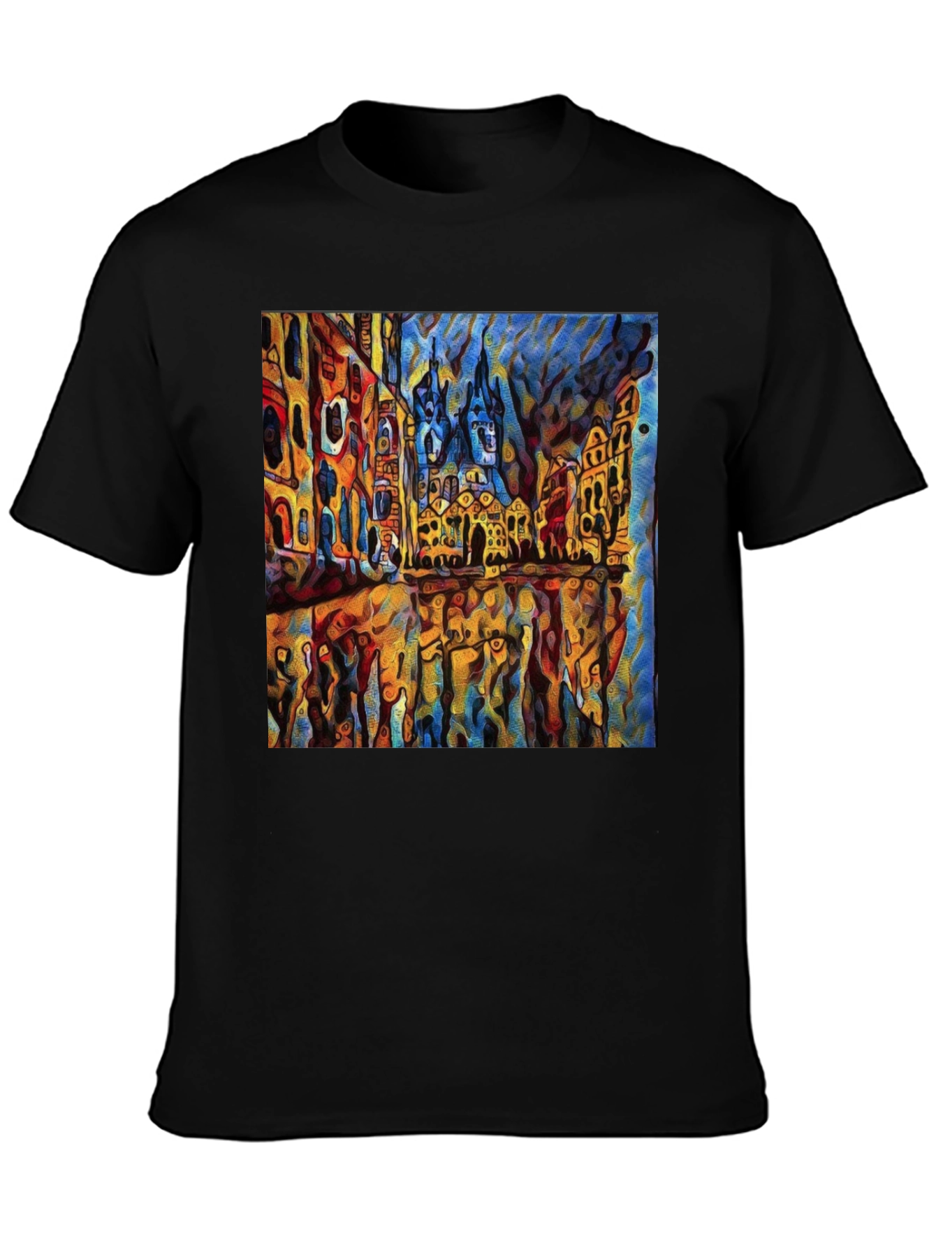 Abstract Cityscape Graphic T-Shirt