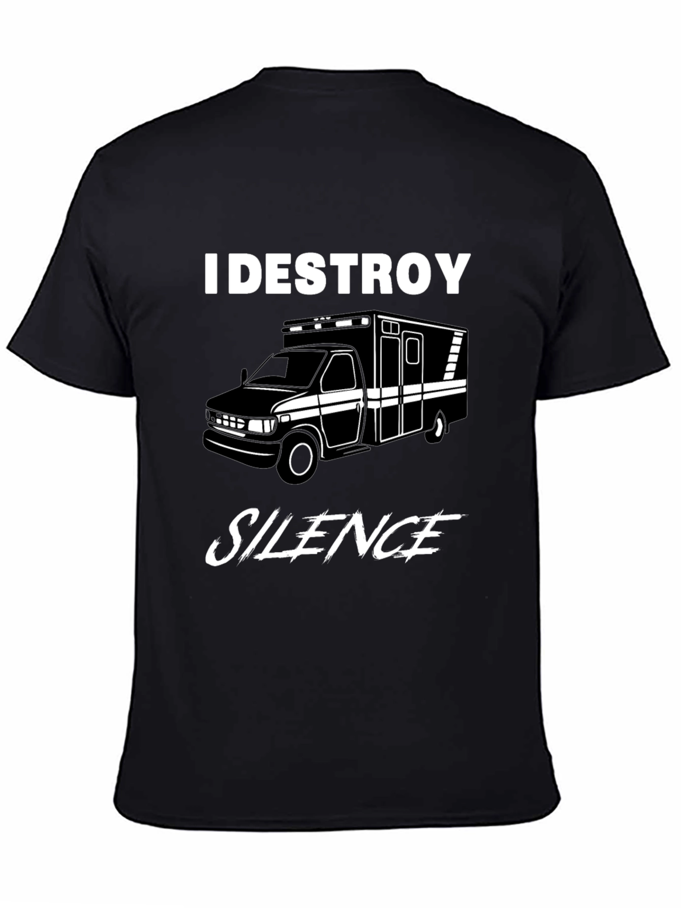 I Destroy Silence Ambulance Graphic Tee