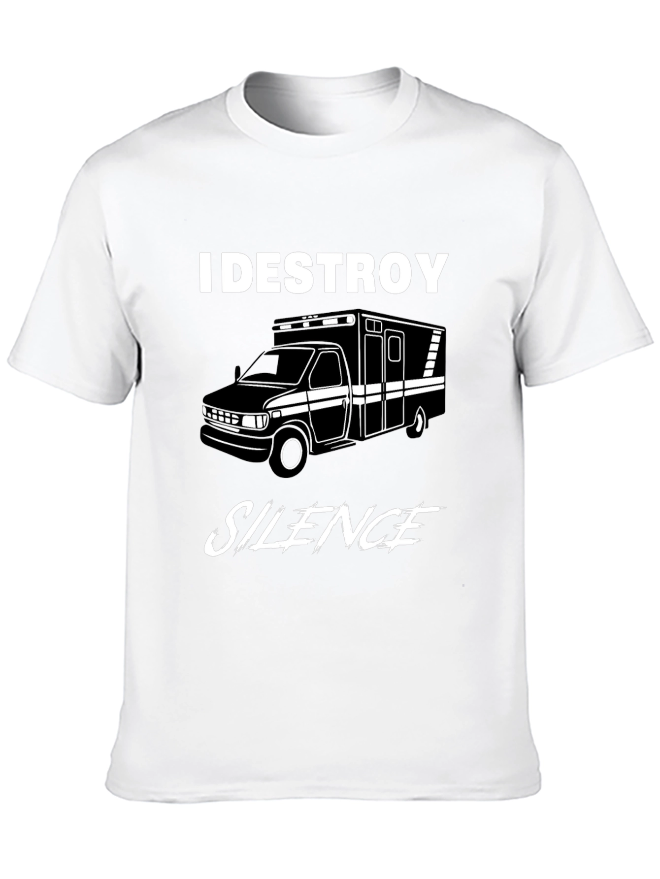 I Destroy Silence Ambulance Graphic Tee