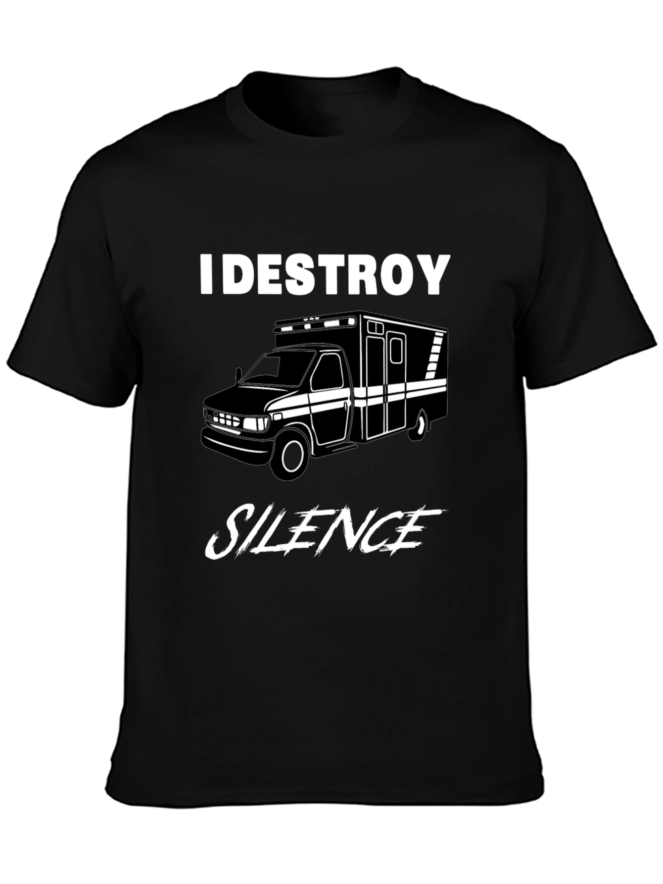 I Destroy Silence Ambulance Graphic Tee