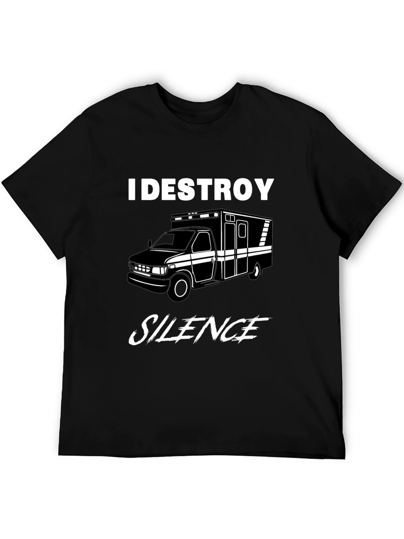I Destroy Silence Ambulance Graphic Tee
