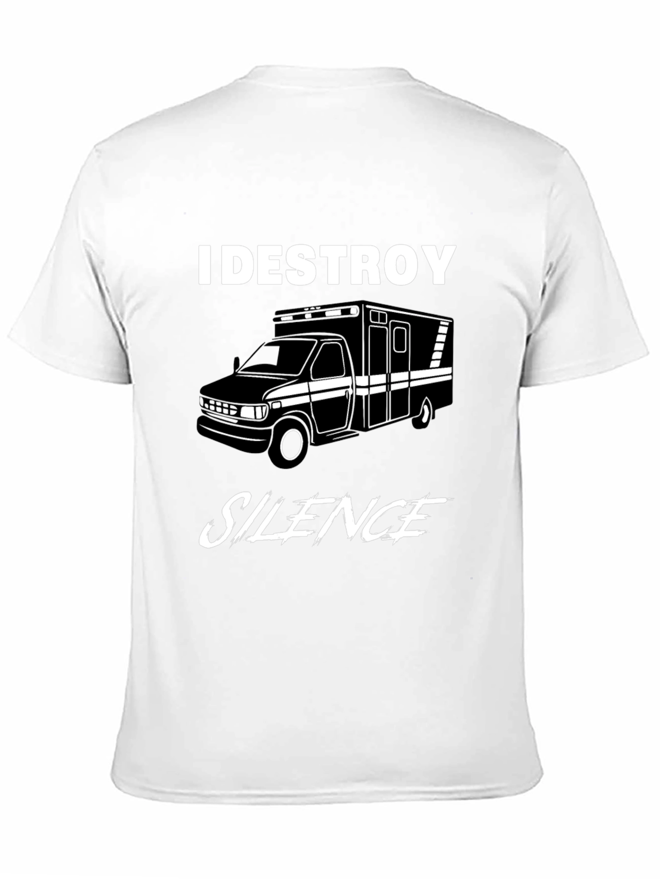 I Destroy Silence Ambulance Graphic Tee