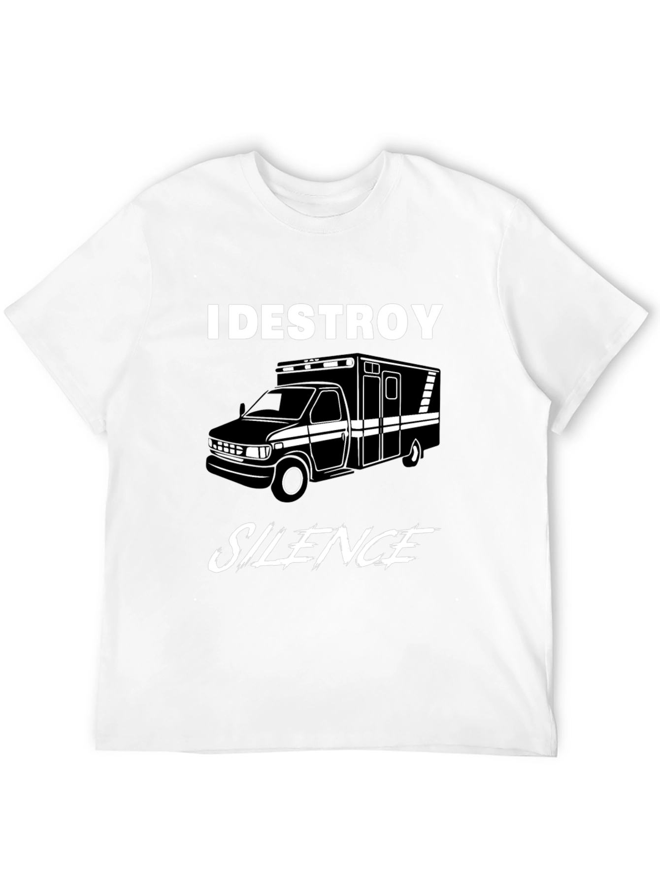 I Destroy Silence Ambulance Graphic Tee
