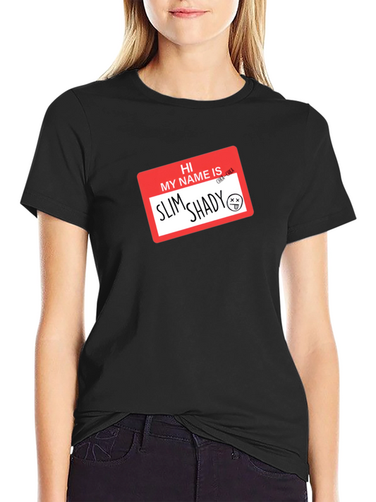 Slim Shady T-Shirt - Funny Name Tag Tee
