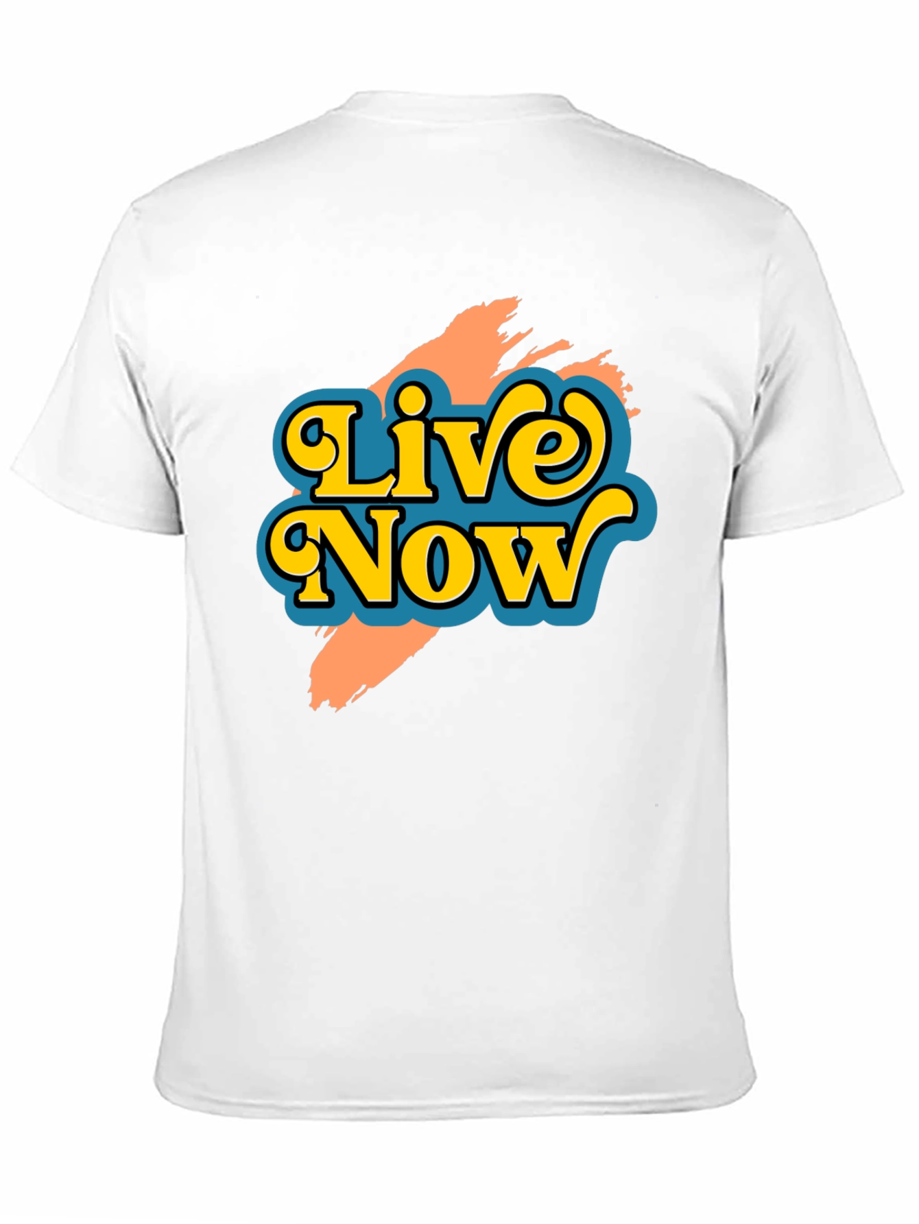 Live Now Graphic Tee - Retro Style T-Shirt
