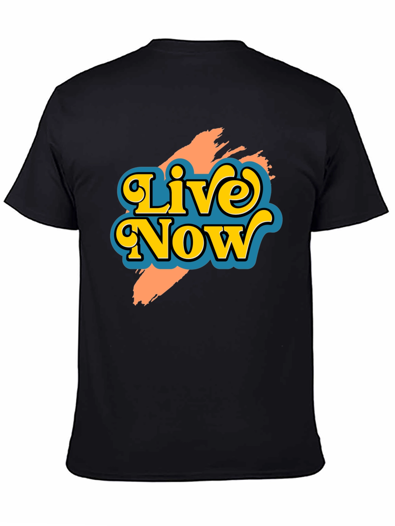 Live Now Graphic Tee - Retro Style T-Shirt