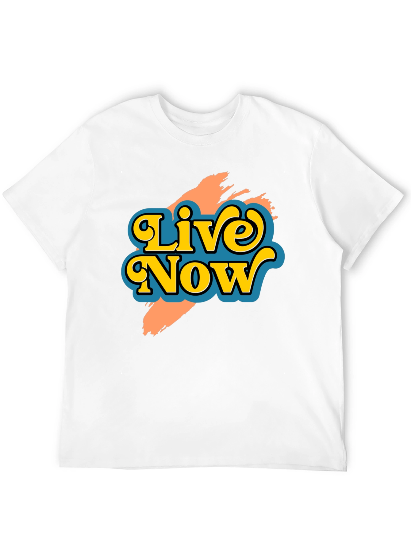 Live Now Graphic Tee - Retro Style T-Shirt
