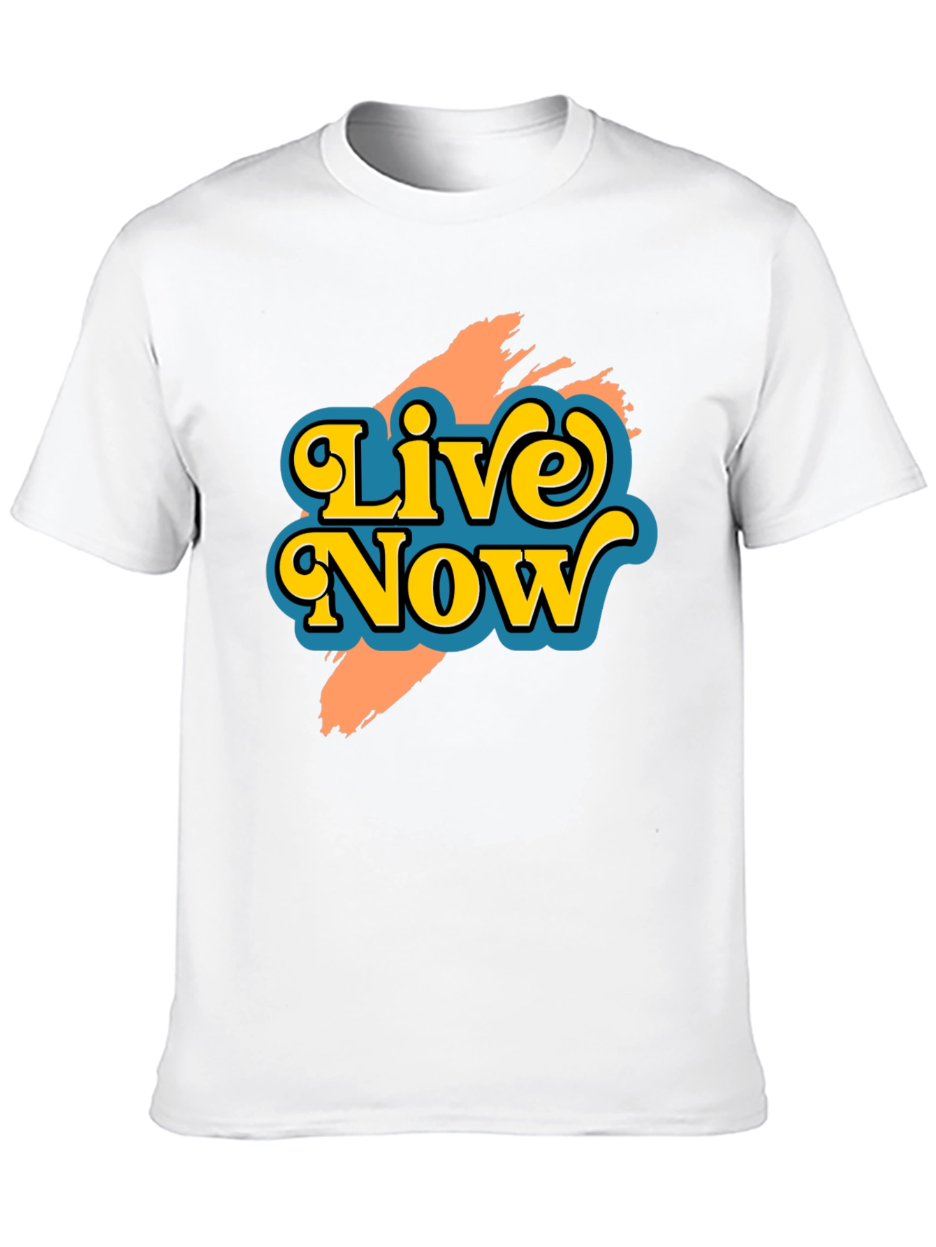 Live Now Graphic Tee - Retro Style T-Shirt