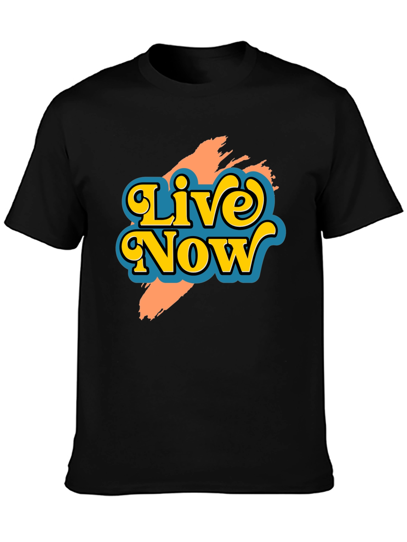 Live Now Graphic Tee - Retro Style T-Shirt