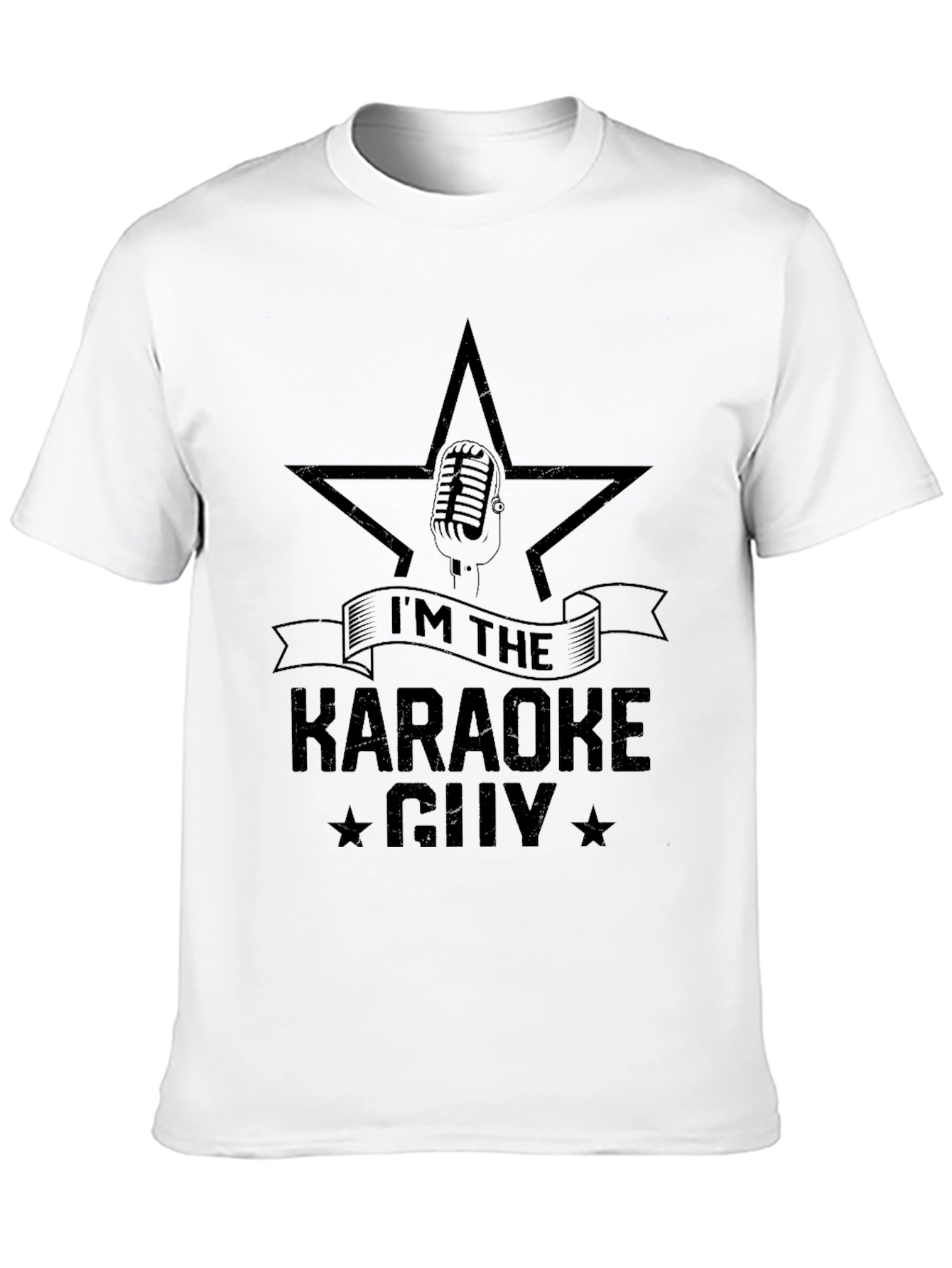 Karaoke Guy T-Shirt - Microphone Star Design