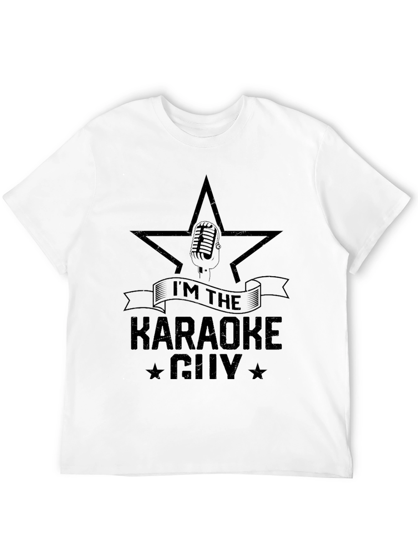 Karaoke Guy T-Shirt - Microphone Star Design