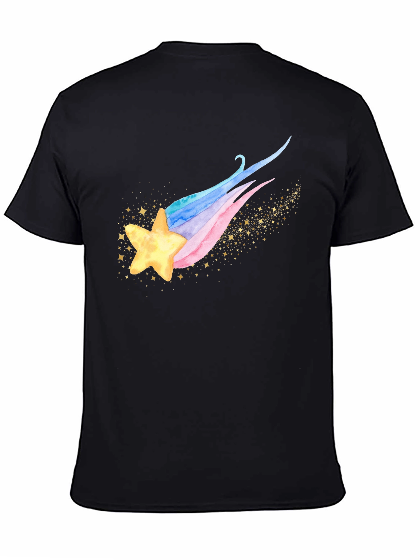 Shooting Star Graphic Tee - Trendy Celestial Design