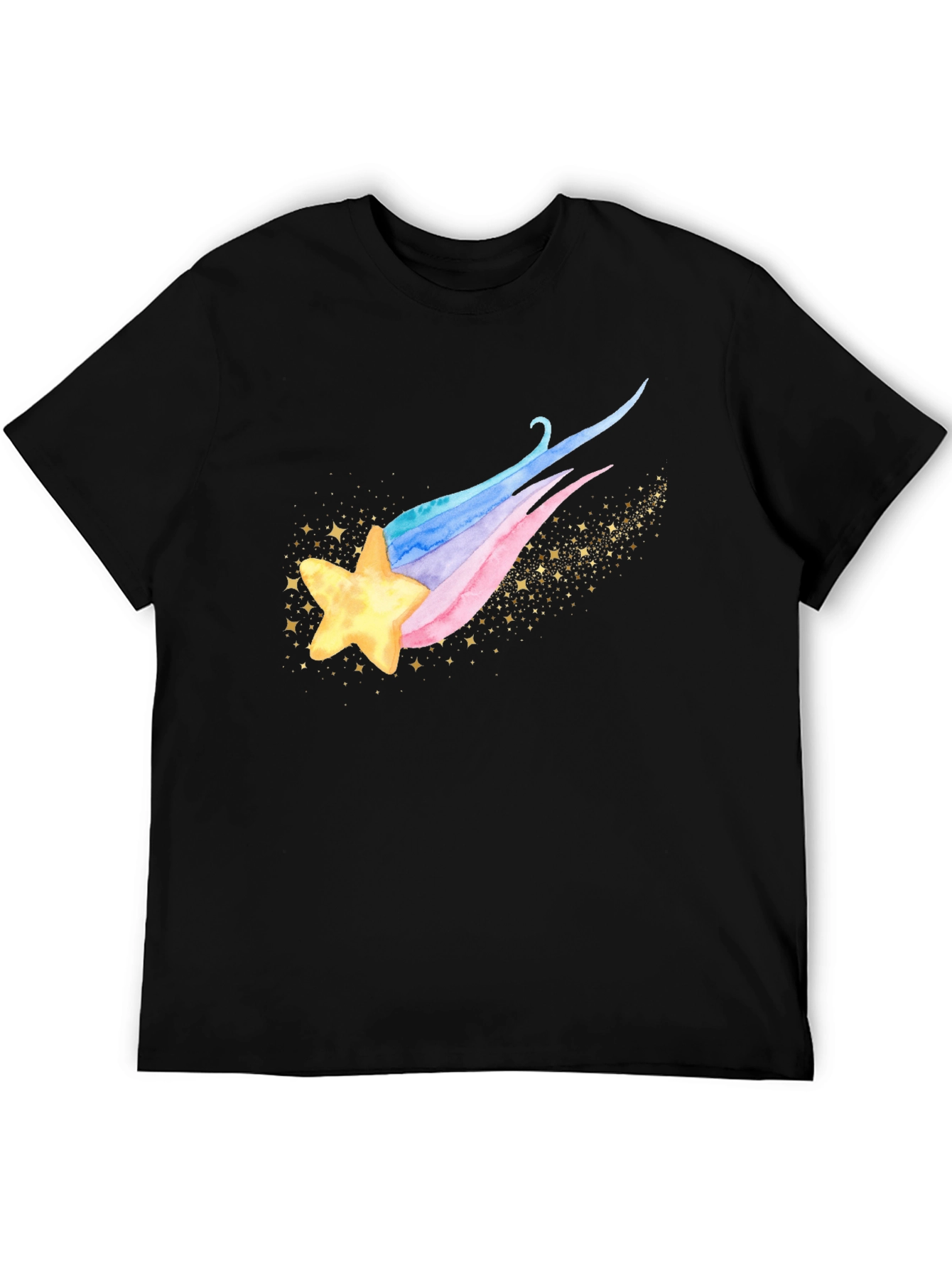Shooting Star Graphic Tee - Trendy Celestial Design