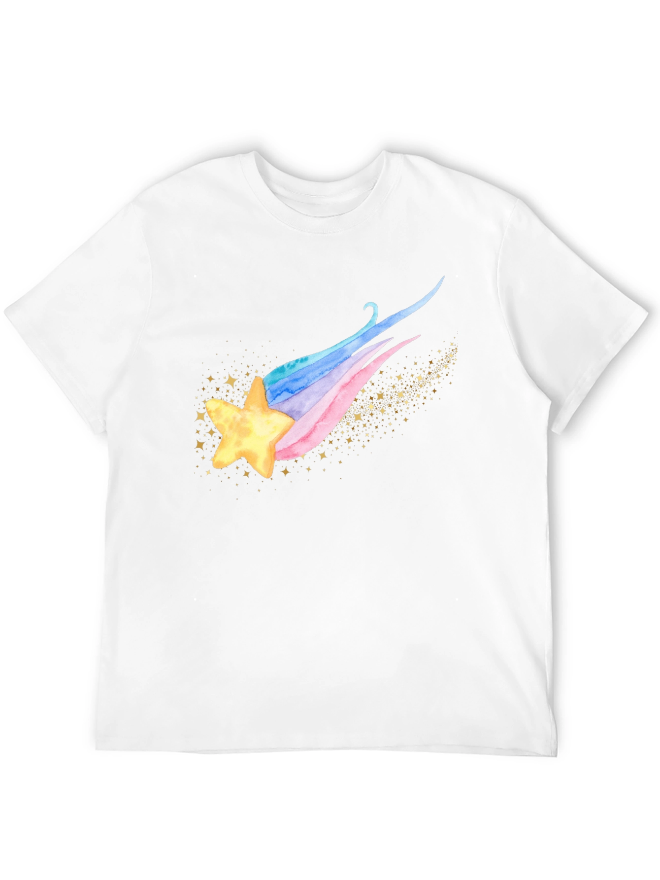 Shooting Star Graphic Tee - Trendy Celestial Design
