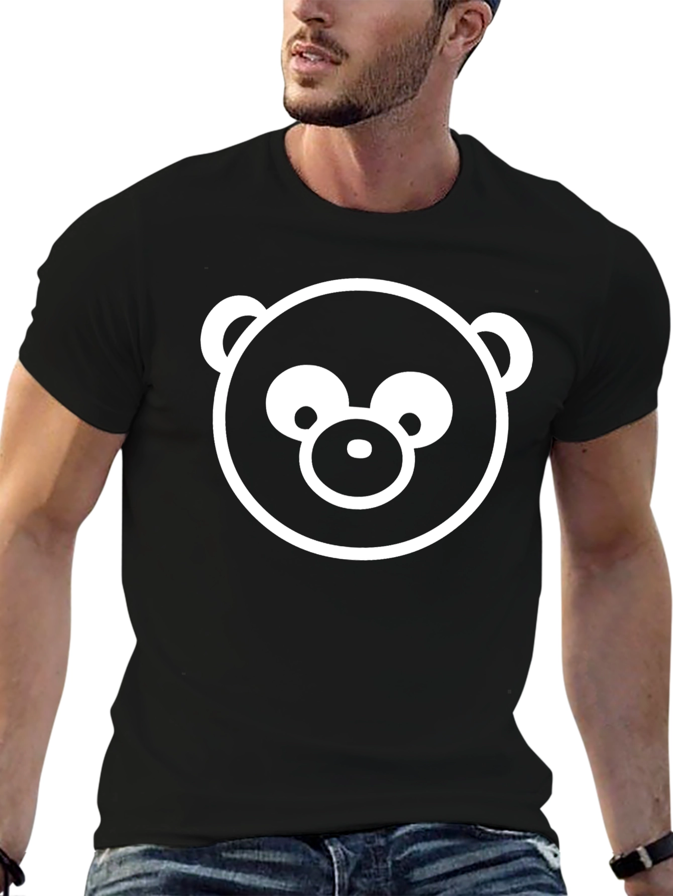 Cool Bear Graphic Black T-Shirt