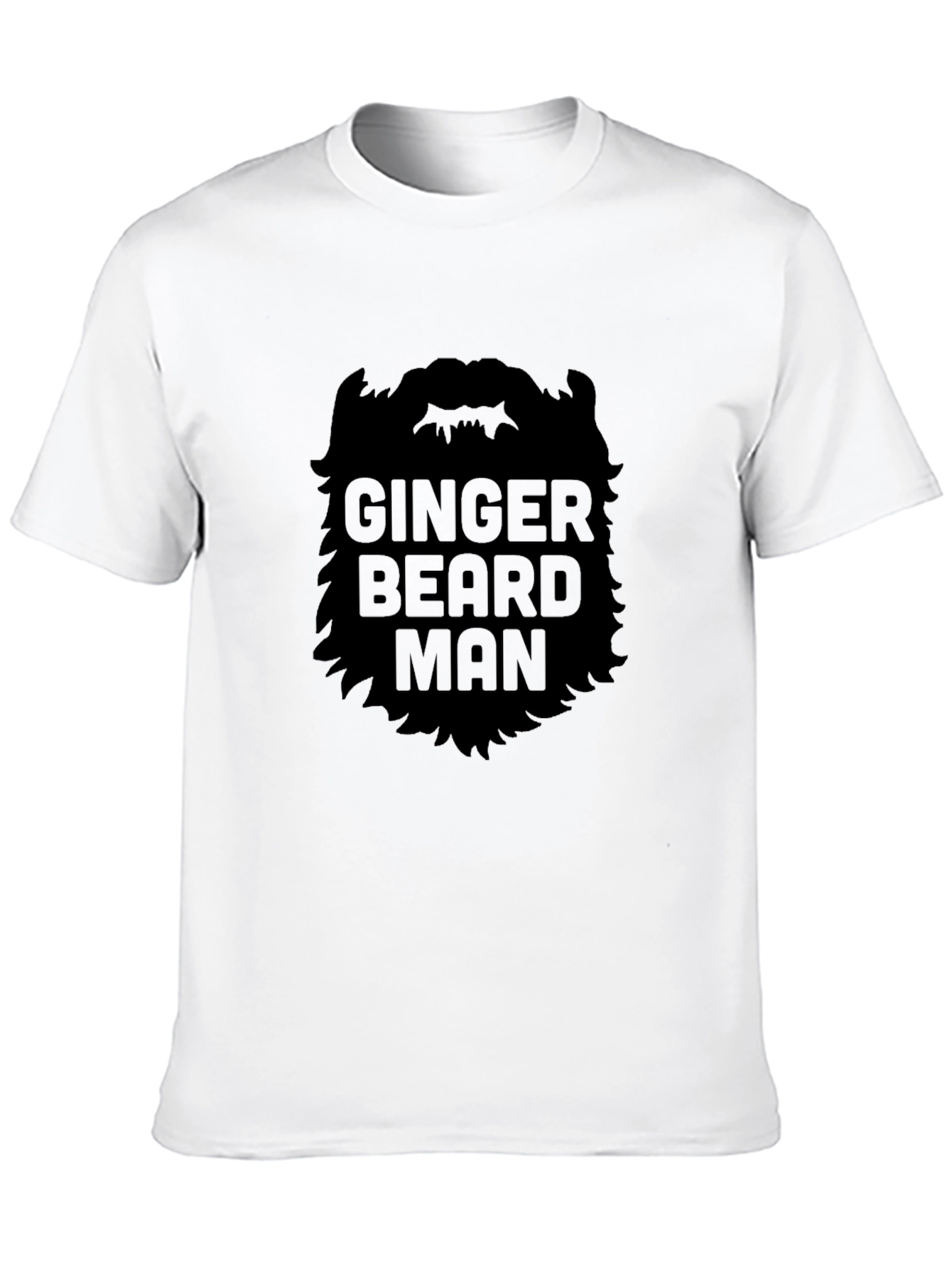 Ginger Beard Man Black T-Shirt